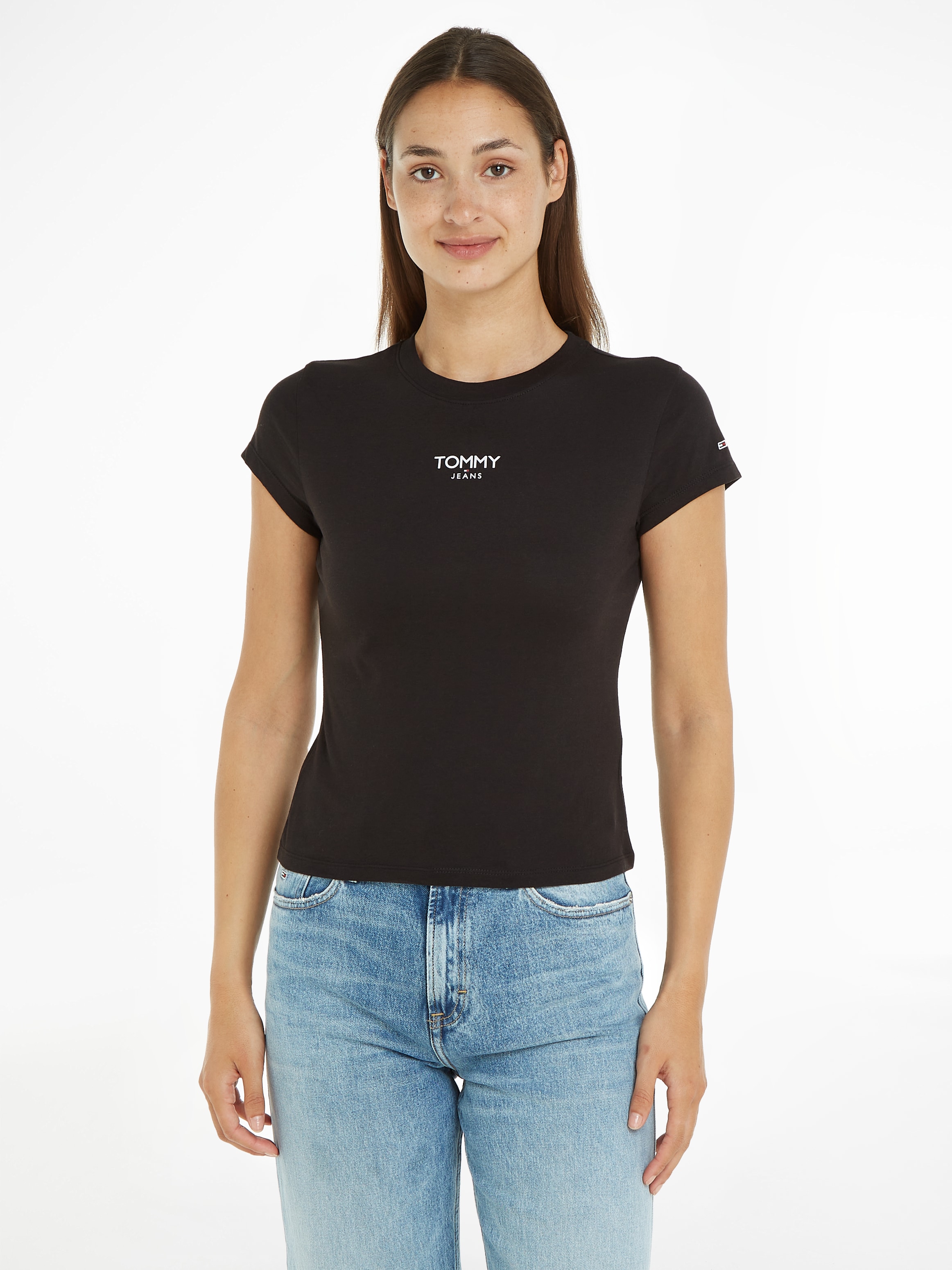 Tommy Jeans T-Shirt »TJW BBY ESSENTIAL LOGO 1 SS«, mit Tommy Jeans Logo  bestellen