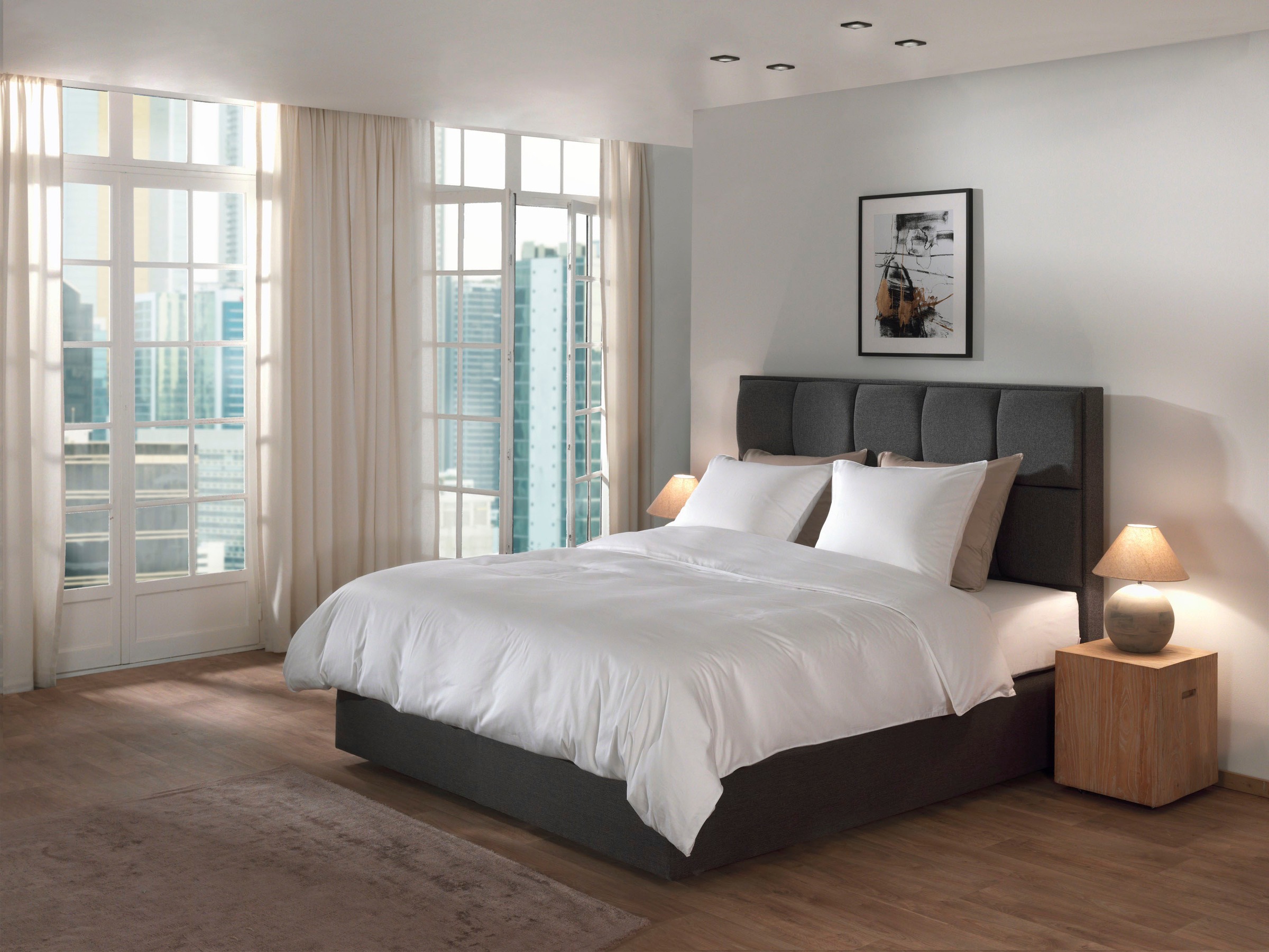 YELLOW Bettwäsche »Suite-Dubai« 2 Stk. tlg. Uni Design, 100% Baumwolle ab 1 günstig online kaufen