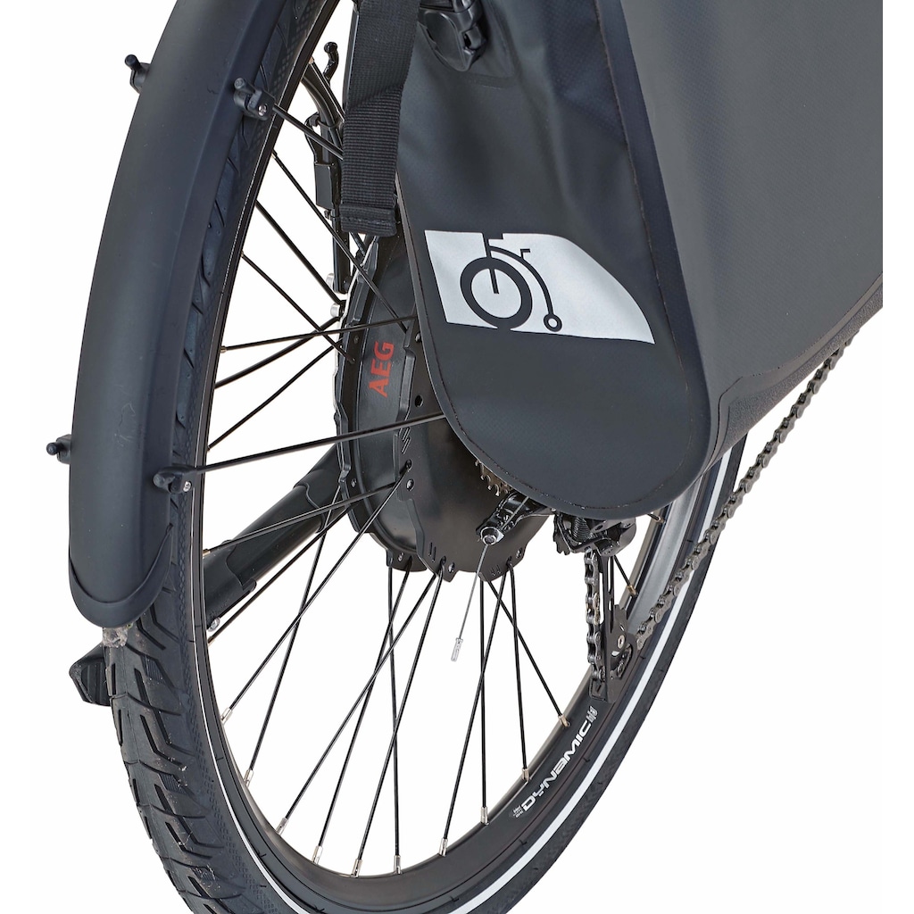 Prophete E-Bike »Entdecker e2000«, 10 Gang, Shimano, Deore, Heckmotor 250 W, (mit Lenkertasche-mit Seitentasche)