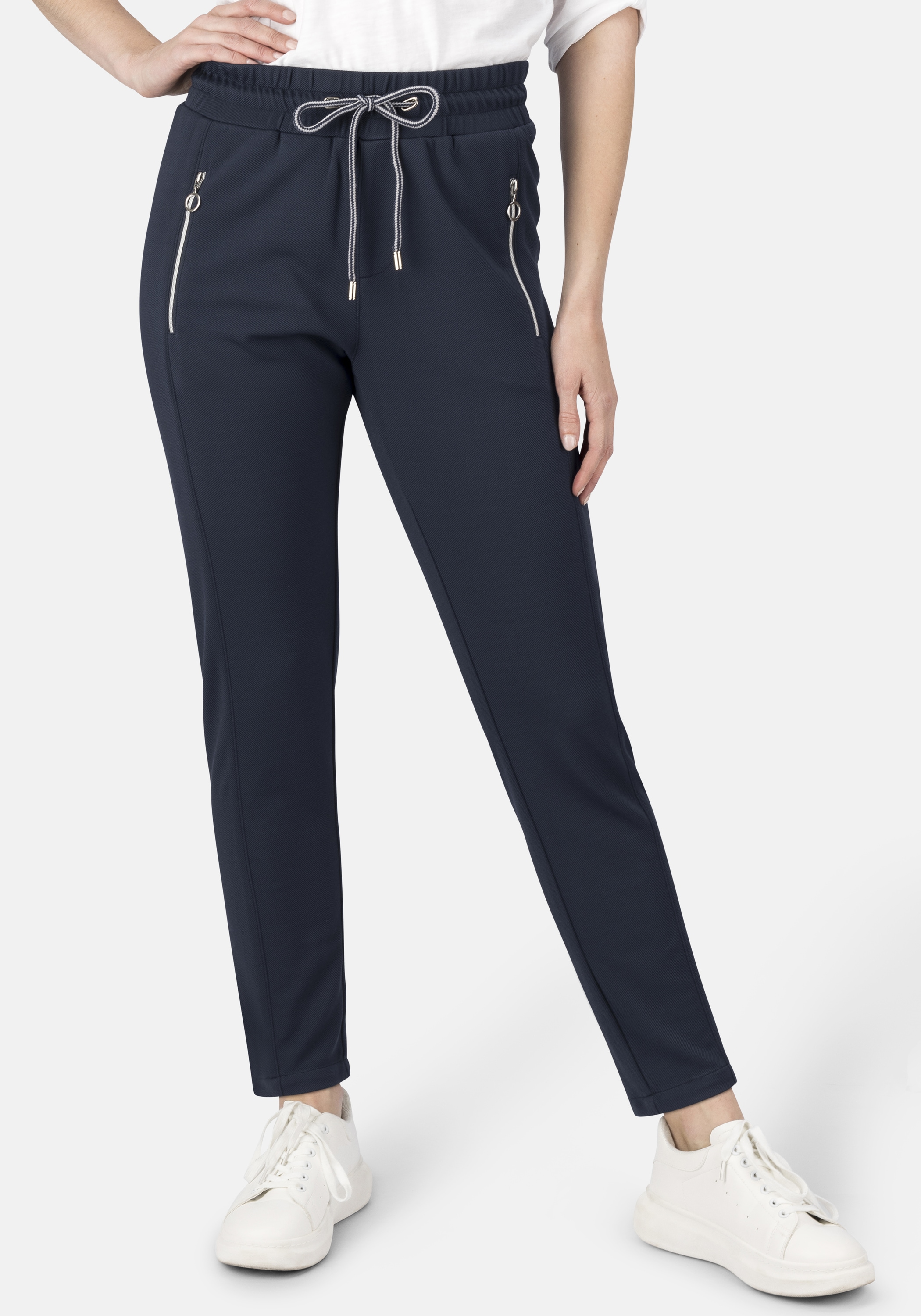 STOOKER WOMEN Schlupfhose »Berlin Easy Fit Jeans«  Tapered Fit Casual Technostretch Mit Gummibund für Damen