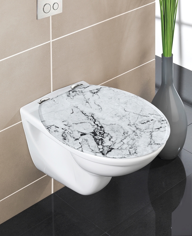 WENKO WC-Sitz »Onyx«, (1 St.), MDF