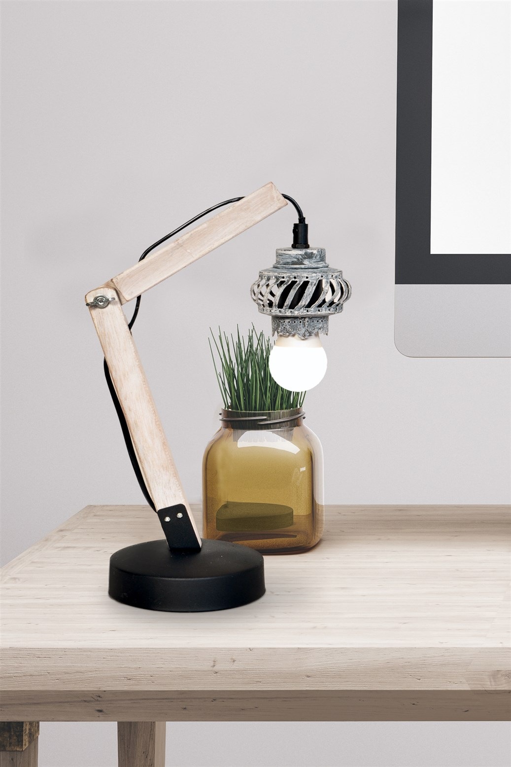 Kayoom Tischleuchte »Tischlampe Rossa V«, 1 flammig, Leuchtmittel E27   ohn günstig online kaufen