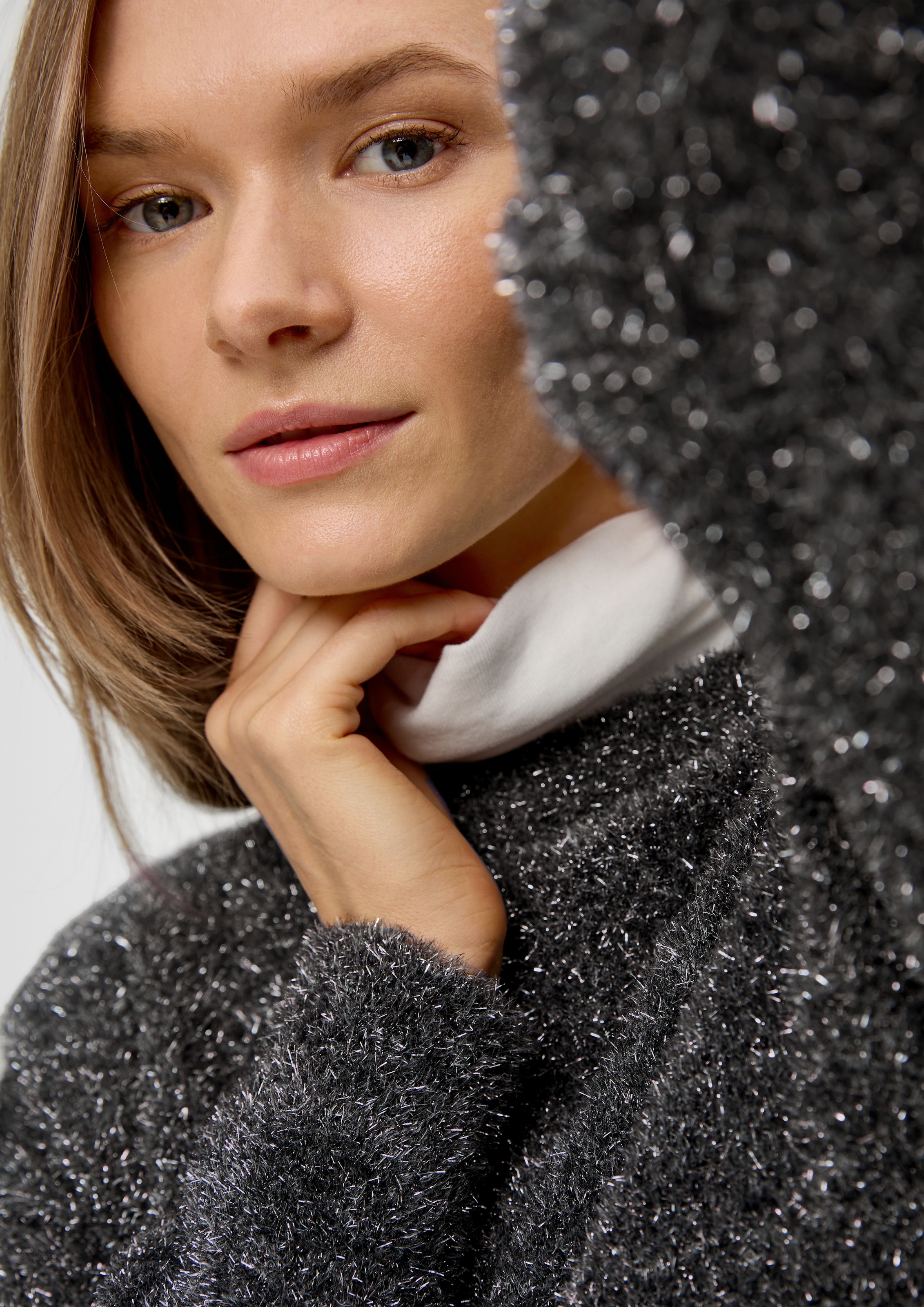 s.Oliver Strickpullover, aus Effektgarn