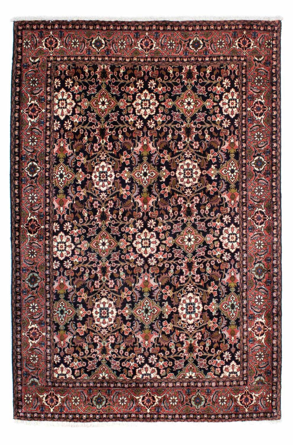 morgenland Wollteppich »Bidjar Stark Gemustert Blu scuro 210 x 141 cm«, rec günstig online kaufen