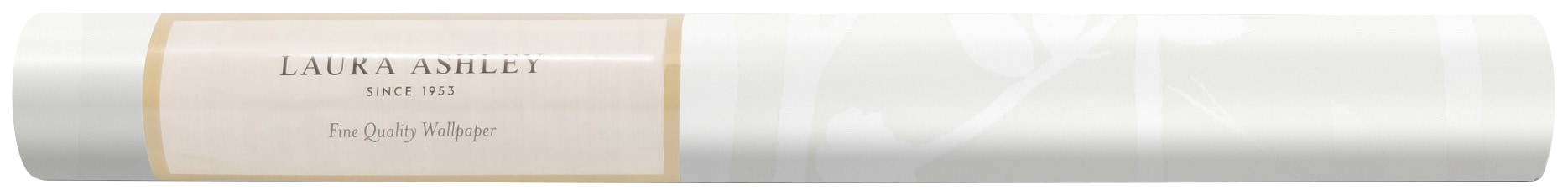 LAURA ASHLEY Vliestapete »Cottonwood Pearlescent Weiß«, botanisch, FSC® zertifiziert, mit lebhaftem Druck, 10 Meter Länge