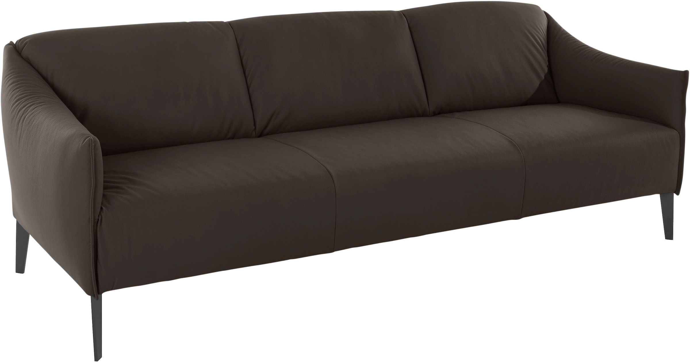 W.SCHILLIG 3-Sitzer »sally«, mit Metall-Winkelfüßen in Schwarz pulverbeschichtet, Breite 224 cm