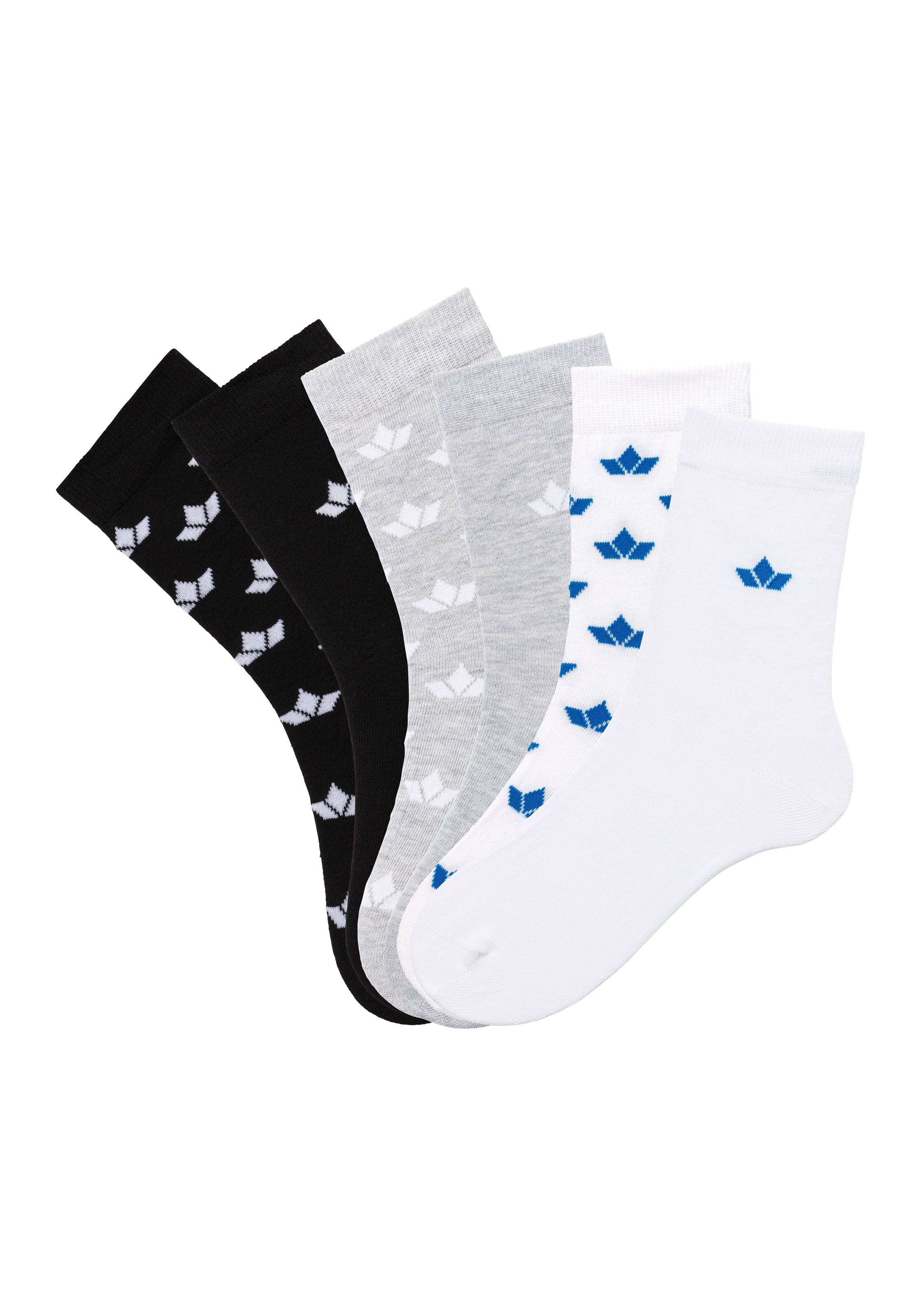 Lico Freizeitsocken, (6 Paar), gemustert und in Unifarben bestellen | Lange Socken