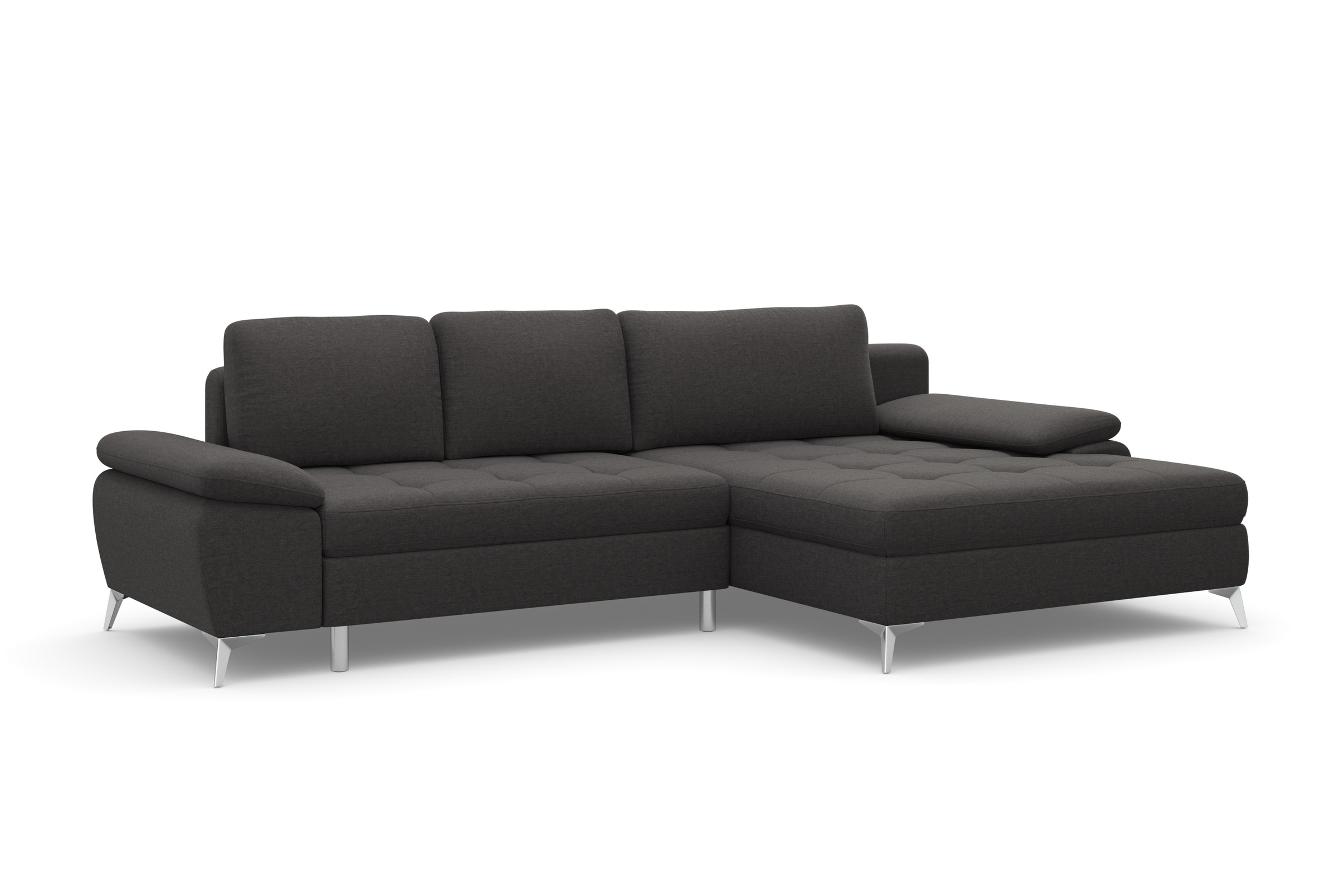 sit&more Ecksofa »Latigo L-Form«, mit Mega-Recamiere, wahlweise mit Bettfunktion und Bettkasten