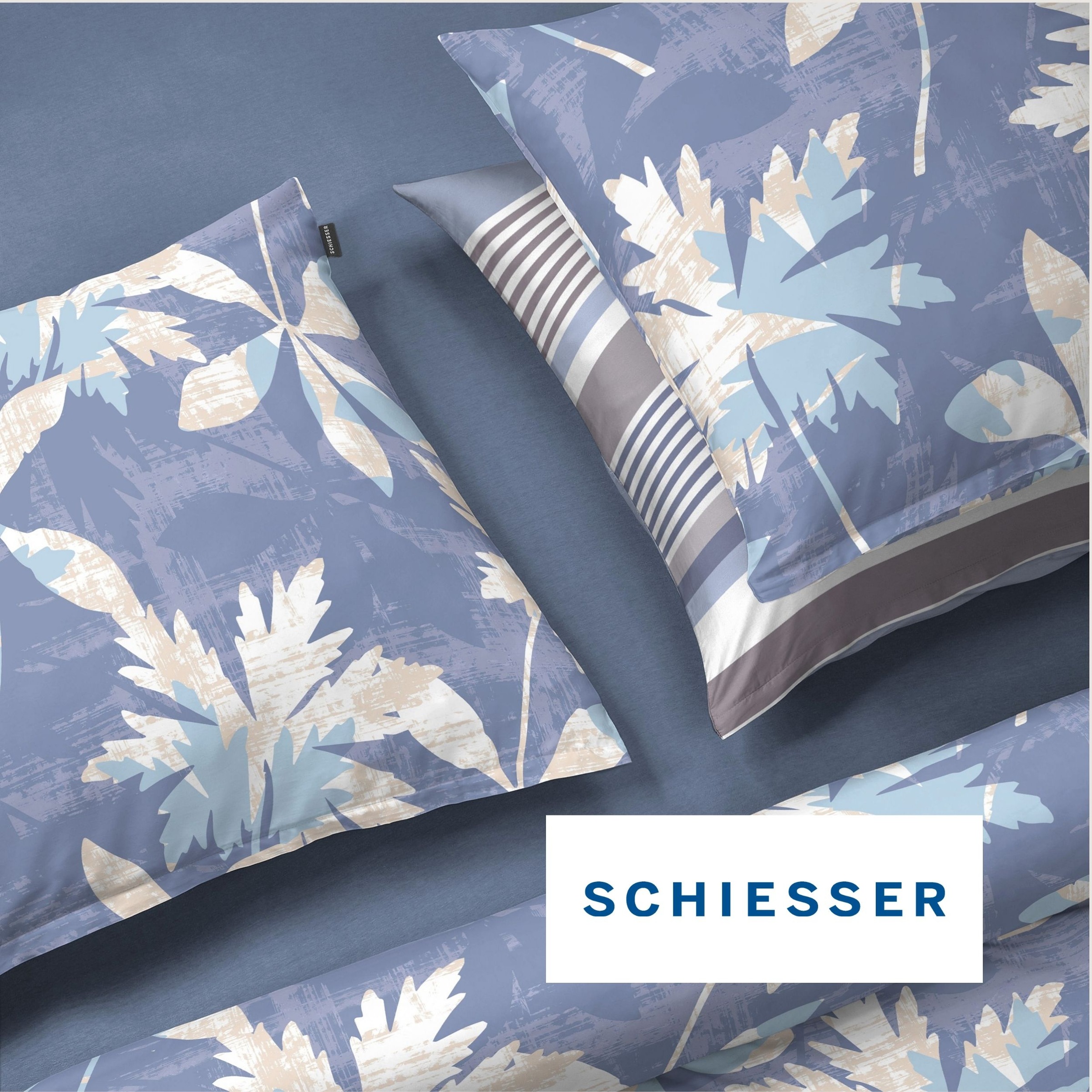 Schiesser Bettwäsche »Hoops aus weichem Baumwoll-Satin mit Streifen-Design« 2 tlg. OEKO-TEX® MADE IN GREEN