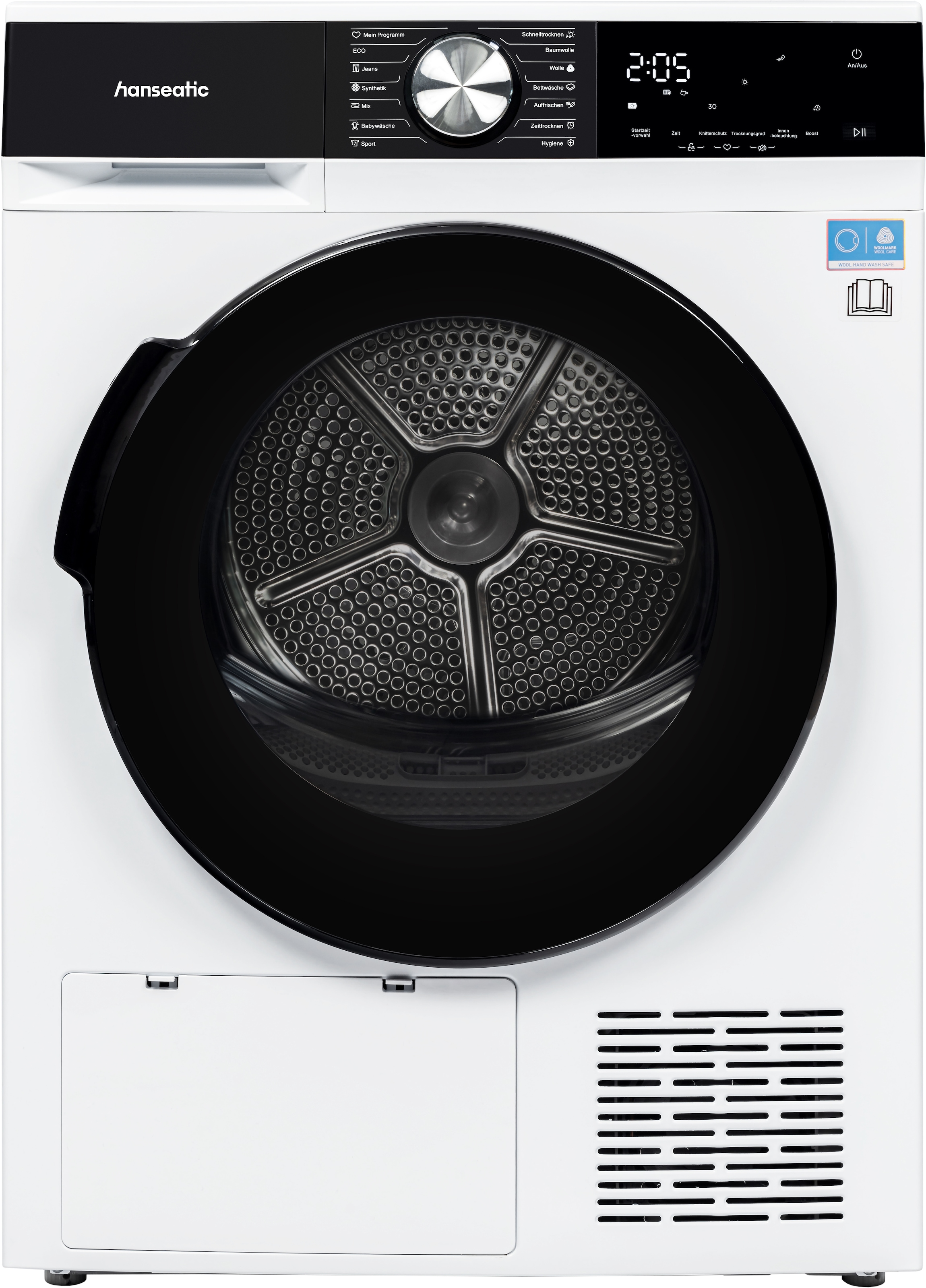 Hanseatic Wärmepumpentrockner »HWT8BGT« UV-Funktion zur Desinfektion