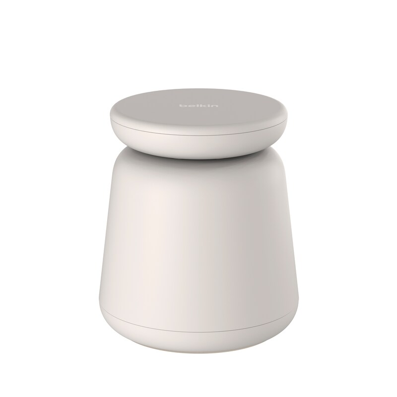 BELKIN Ladestation »BOOSTCHARGE PRO Magnetische 15 W 2-in-1-Ladestation mit Qi2« Beige Rutschfester Standfuß, Blickwinkel von 0 bis 70 Grad...