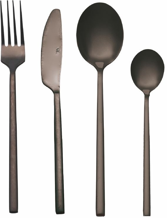 Villa d'Este Besteck-Set »Stylo poliert«, (Set, 24 tlg.), Essbesteck-Set, poliert