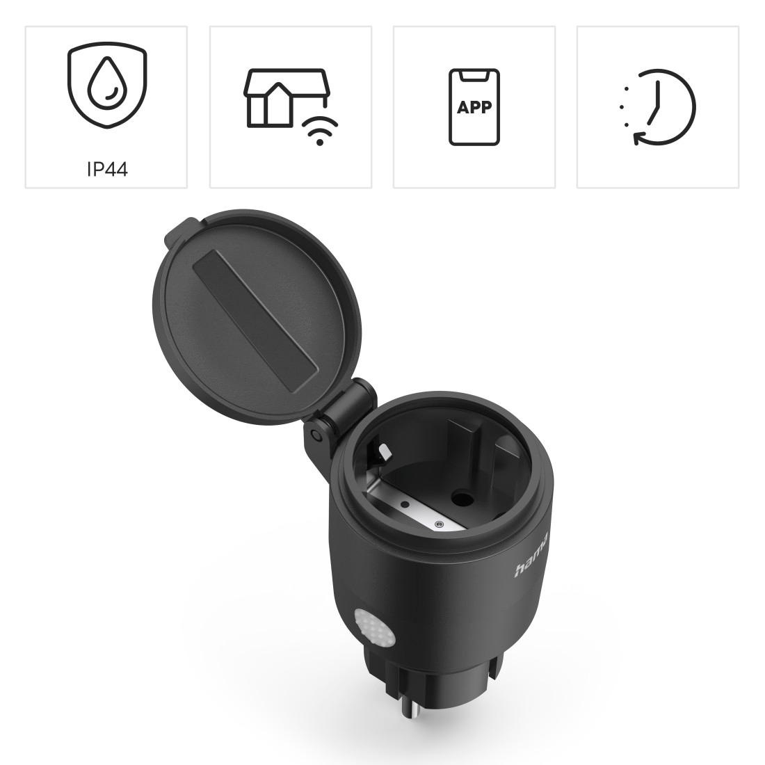 Hama Funksteckdose »WLAN Steckdose Outdoor, App- u. Sprachsteuerung, ohne Hub, Garten«