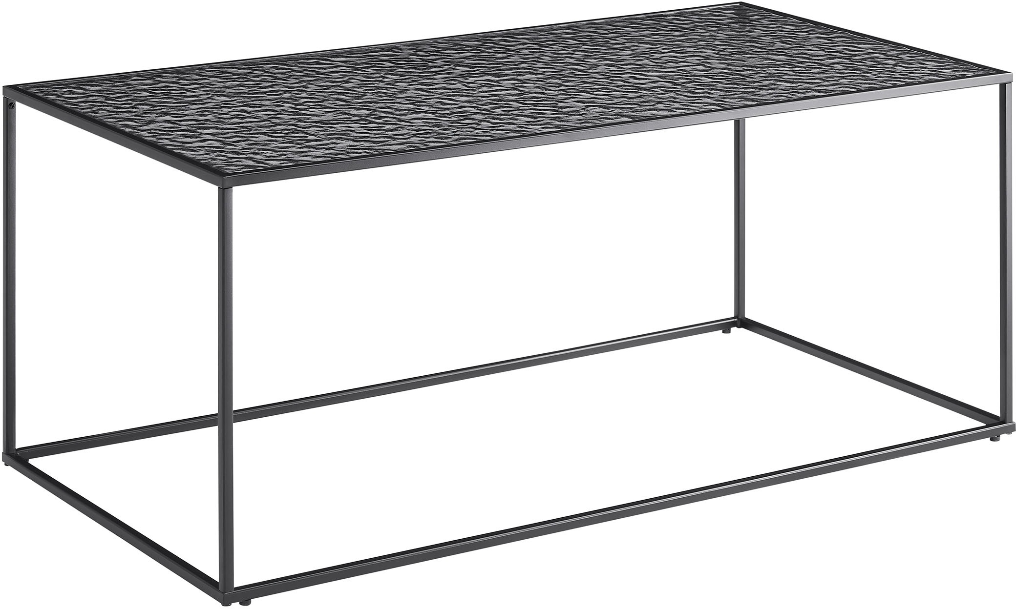 SalesFever Couchtisch, (1 St.), Glasplatte mit Strukturoptik günstig online kaufen