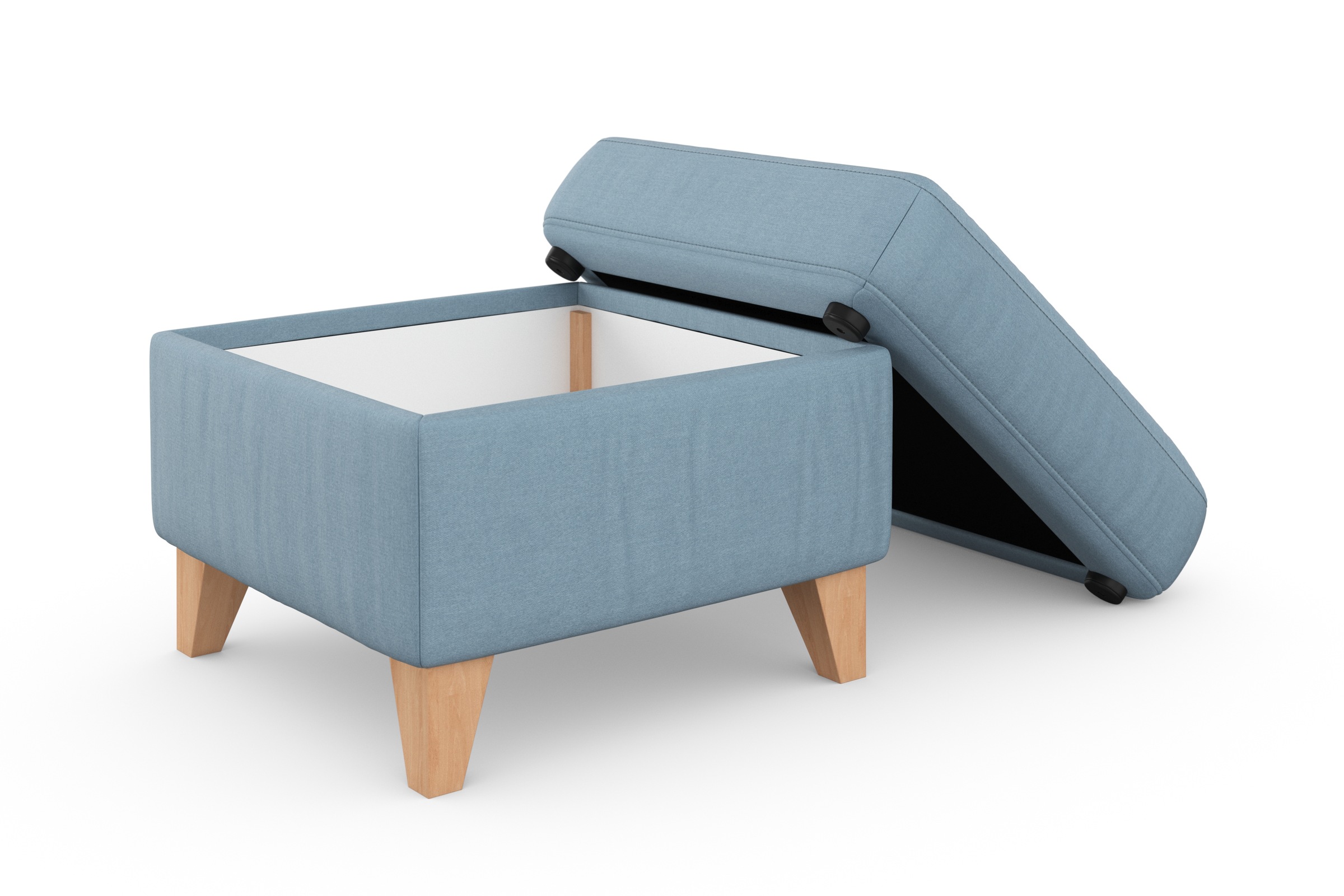 sit&more Stauraumhocker »Visby«, Stauraum, auch erhältlich mit Wasser zu reinigendem "Soft clean" Bezug