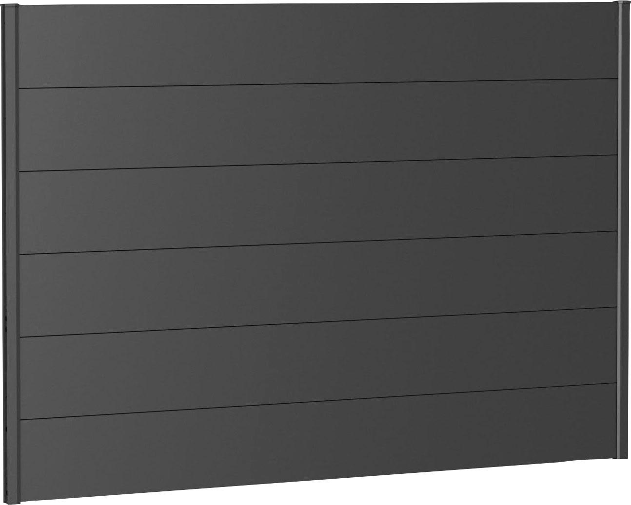 Bild von Biohort Sichtschutzelement, 6 Metall-Paneele und 2 Führungsschienen, LxH: 194x137 cm