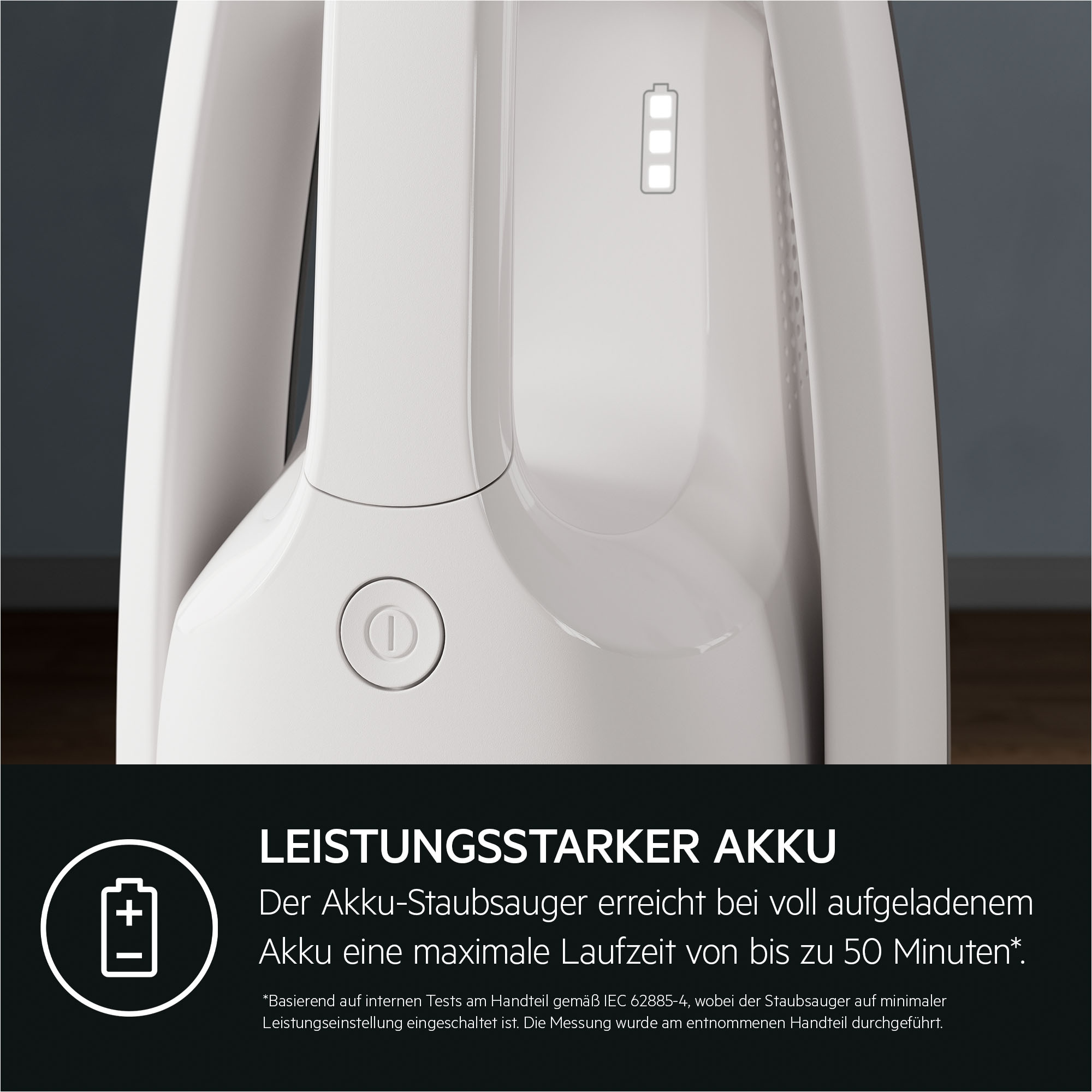 AEG Akku-Hand-und Stielstaubsauger »HYGIENIC 5000 AKKU-STAUBSAUGER (AS52H212XN)« 2in1, leise 79 dB(A), 58 % Recyclingmaterial, bis zu 50 Min. Laufzeit