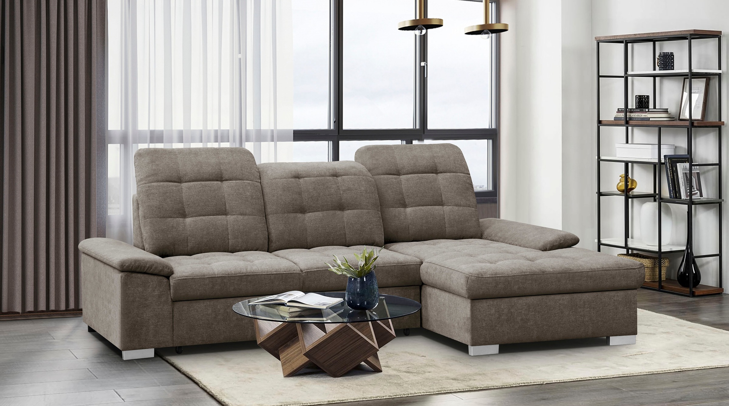 WERK2 Ecksofa »Carmen, mit Bettfunktion & Bettkasten, optional Sitztiefenve günstig online kaufen