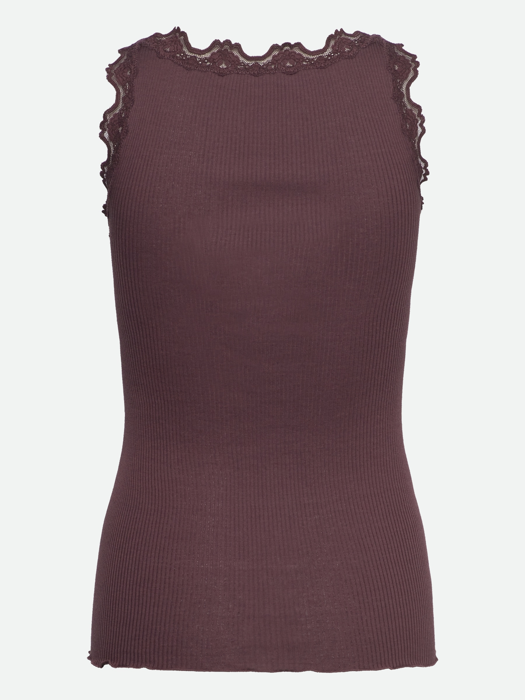 rosemunde Tanktop »Babette Silk Top«, wunderschöner Vintage-Spitzenbesatz an Ausschnitt und Trägern