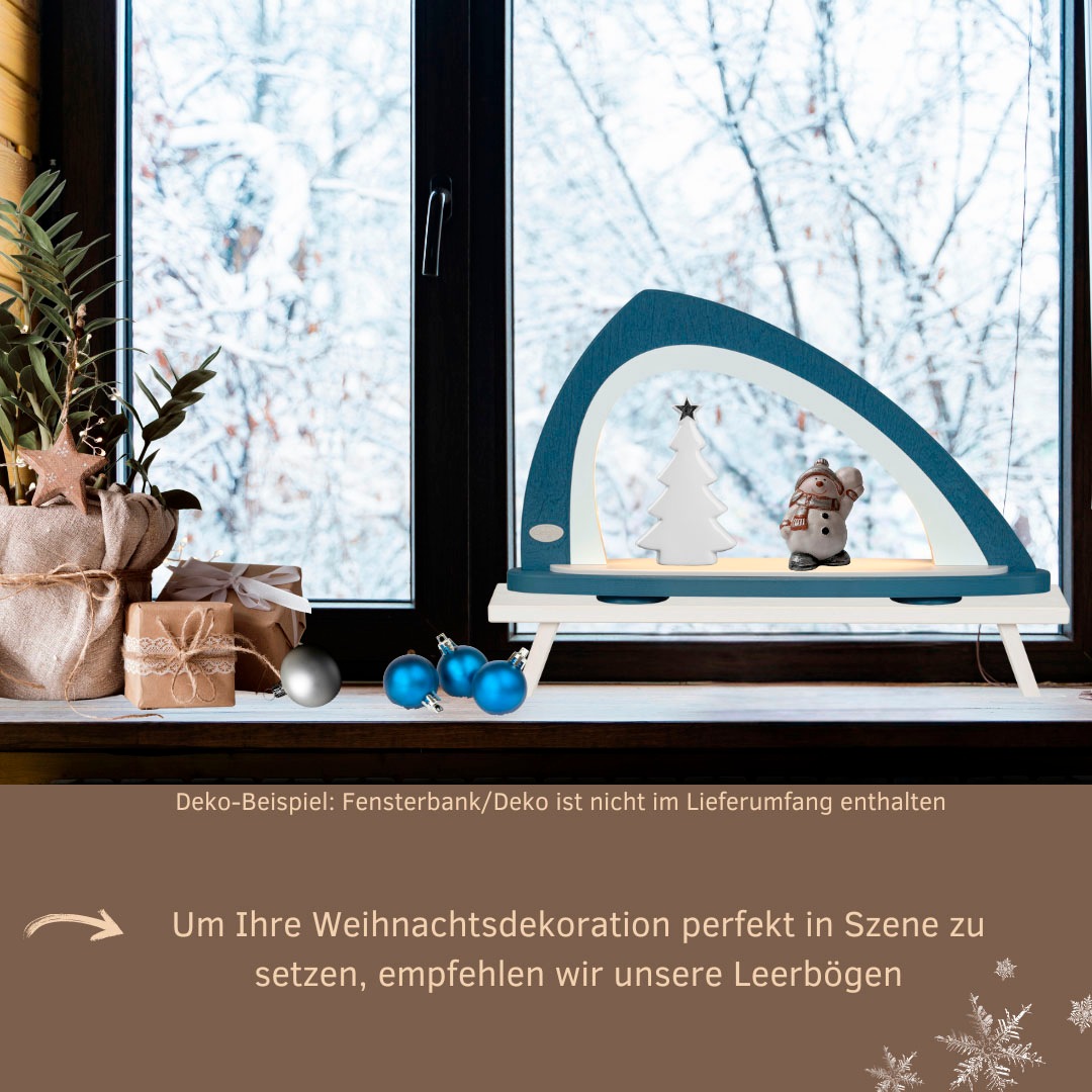 Weigla LED Schwibbogen »Weihnachtsdeko, Made in Germany« 1 Stk. Leerbogen zum Selbstbestücken, asymmetrisch