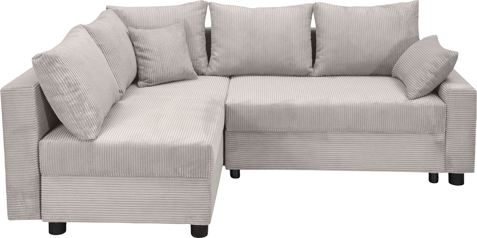 COLLECTION AB Ecksofa »30 Jahre Jubiläums-Modell Parma L-Form«, mit Schlaffunktion und Bettkasten, inklusive Kissen, Bonellfederkern