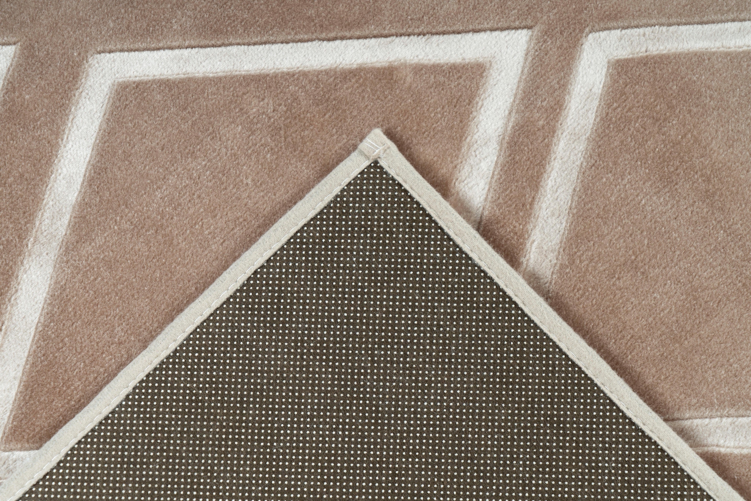 calo-deluxe Teppich »Latemar 400«, rechteckig, 7 mm Höhe, Hoch -Tief Struktur, Wohnzimmer