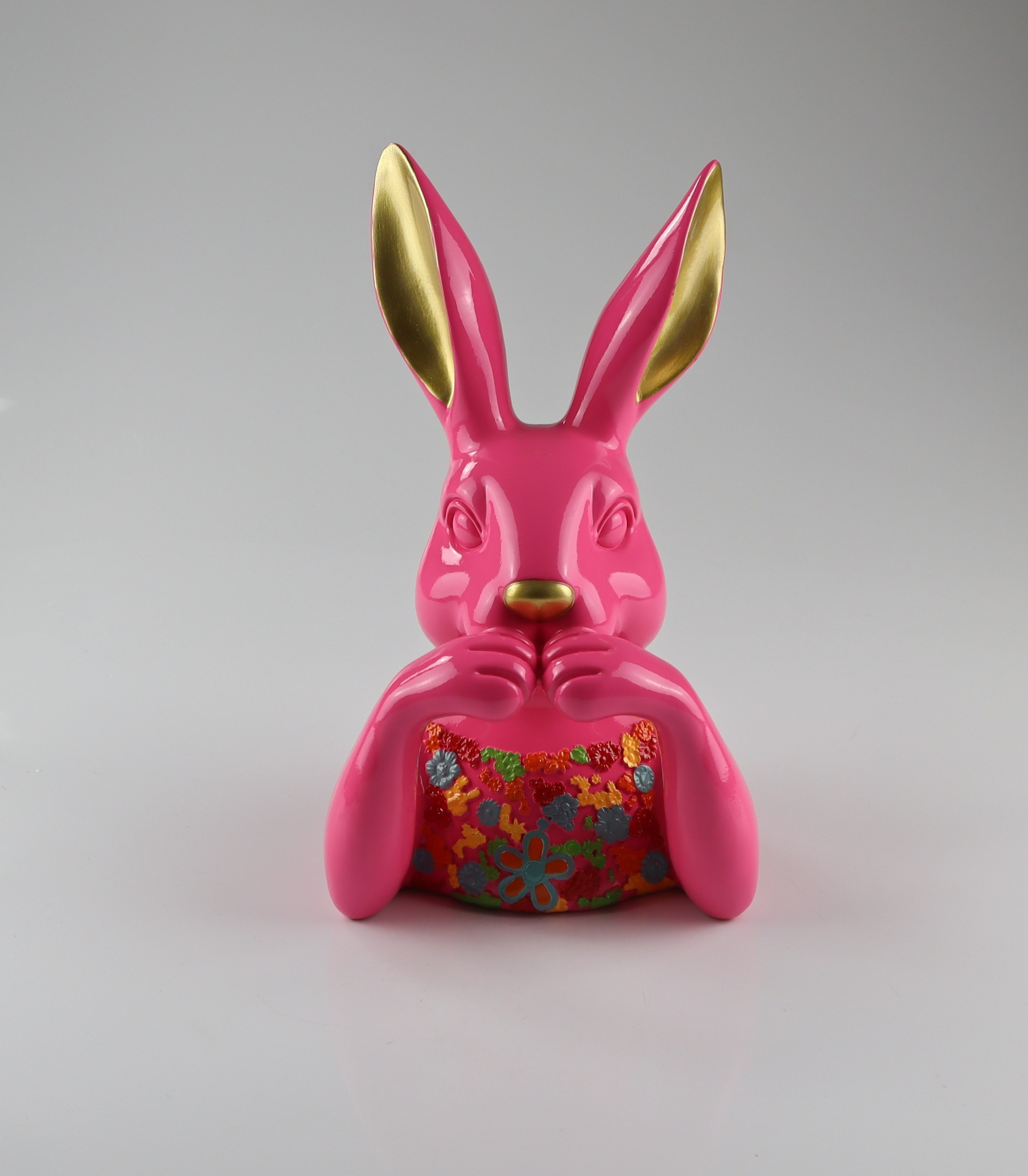 Dekofigur AM DESIGN, rosa, B:28cm H:49cm T:28cm, Dekofiguren, Dekofigur