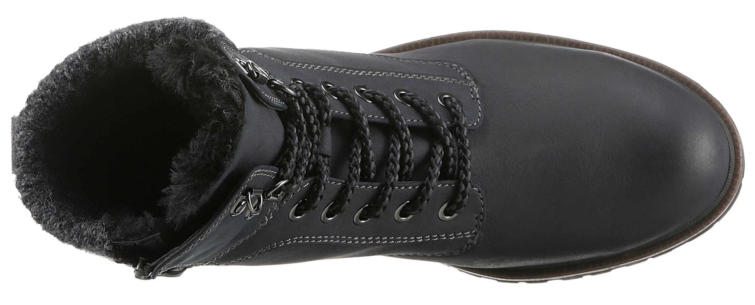 Tamaris Winterboots, Blockabsatz, Schnürboots, Winterstiefelette mit Duo Tex-Ausstattung