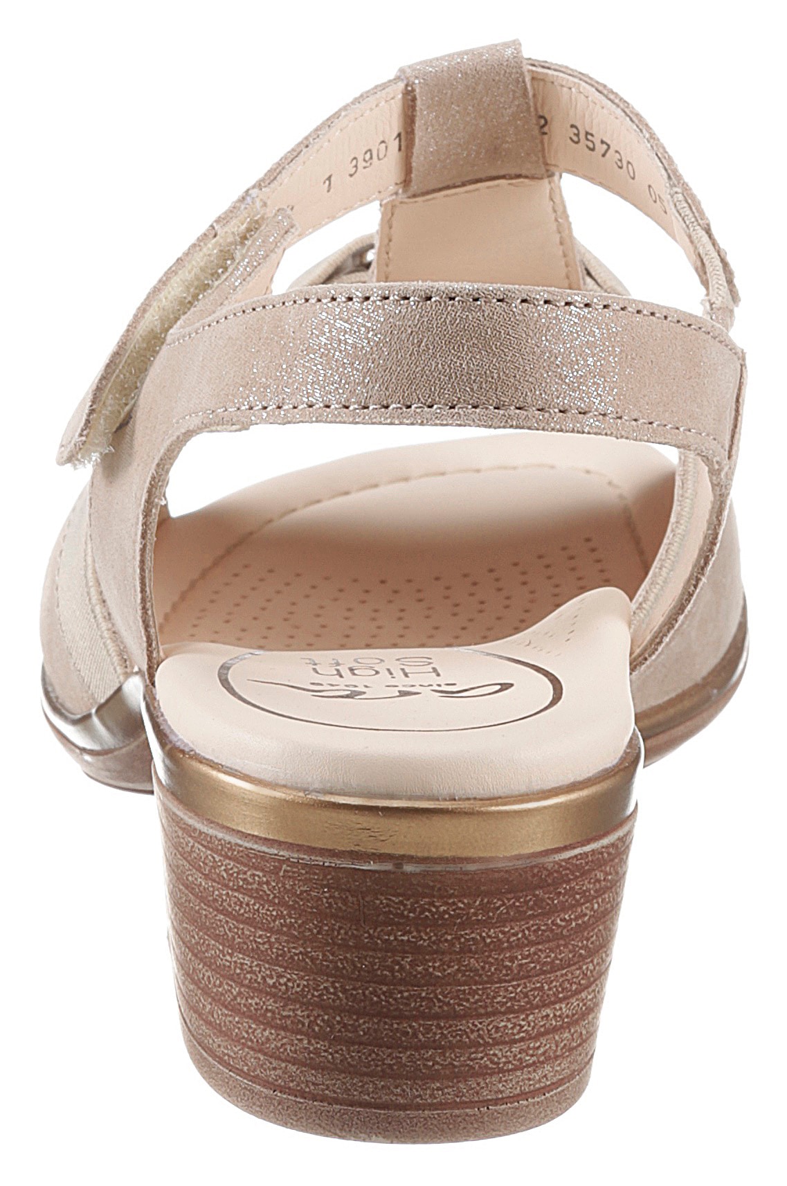 Ara Sandalette »LUGANO«, Sommerschuh, Sandale, Blockabsatz, mit Gummizug und Klettverschluss