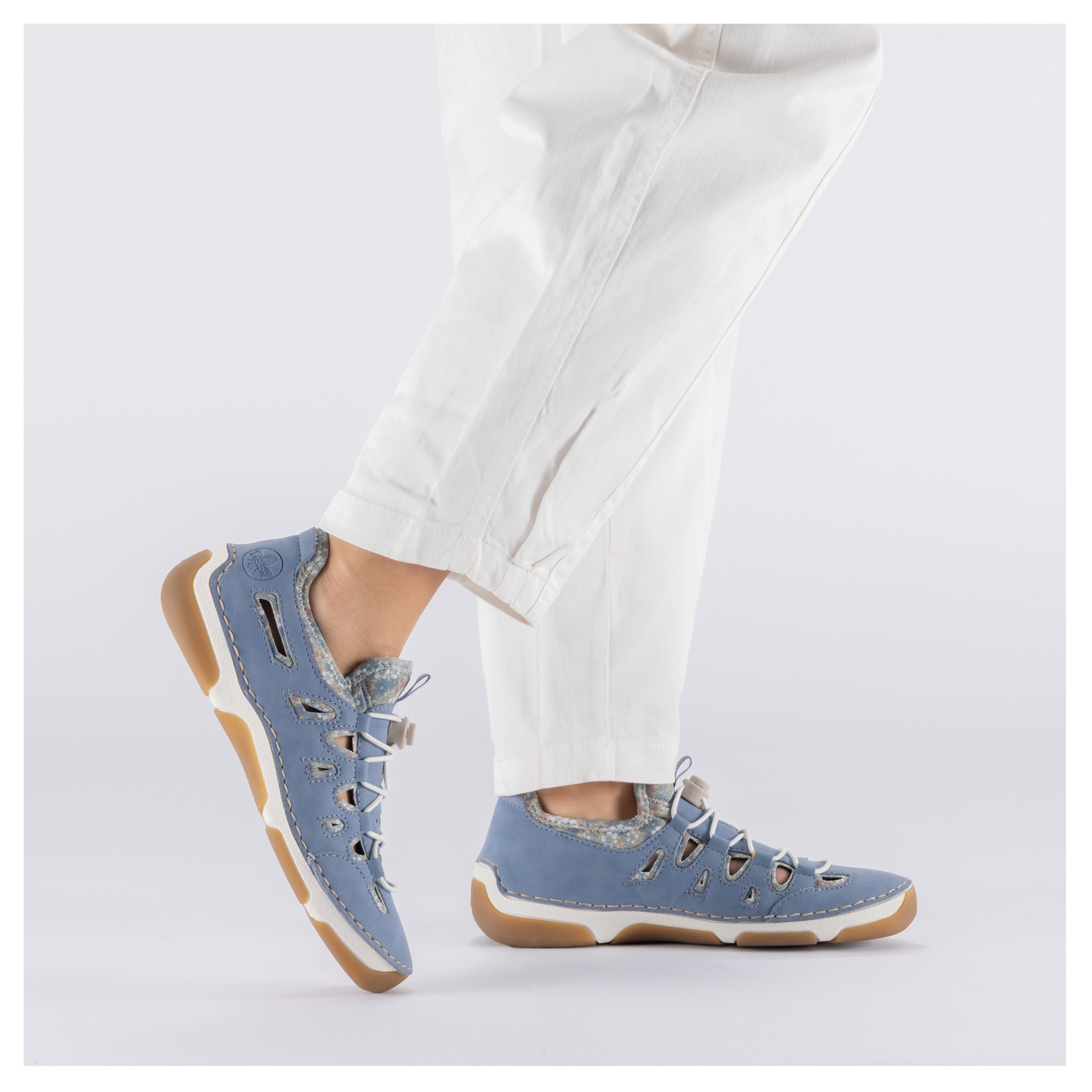 Rieker Slip-On Sneaker  Barfußschuh, Halbschuh, Slipper mit Schnellverschluss