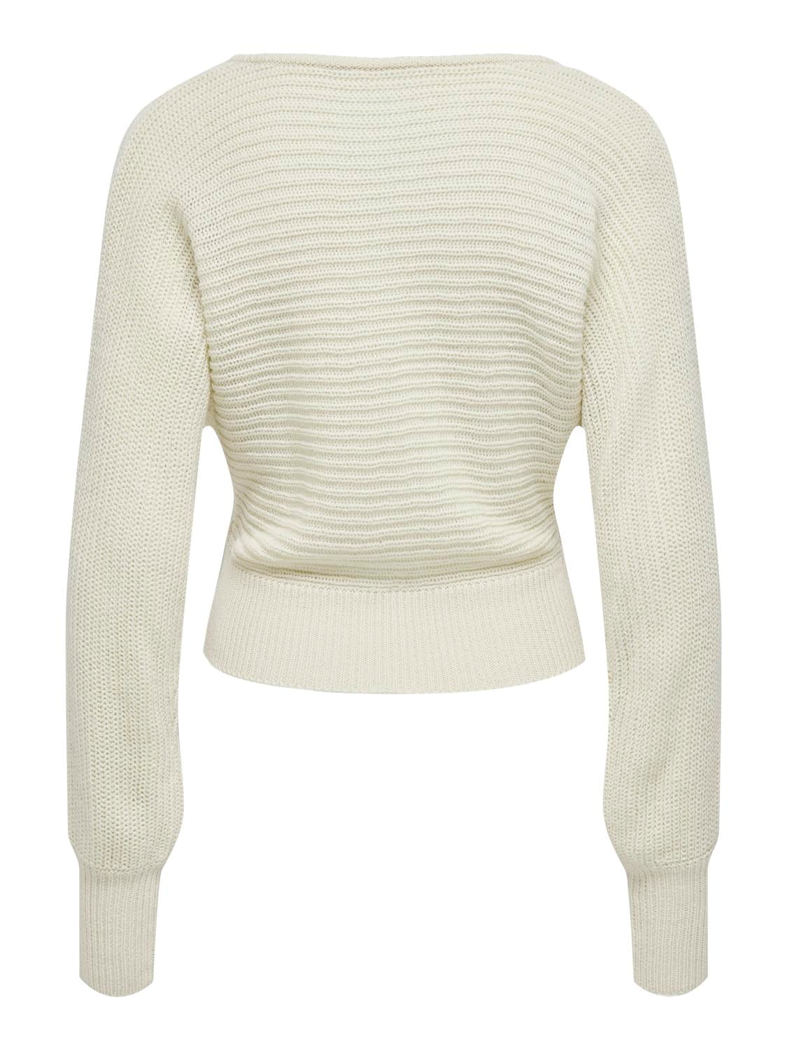 ONLY V-Ausschnitt-Pullover »ONLELINA LS V-NECK PULLOVER EX KNT«