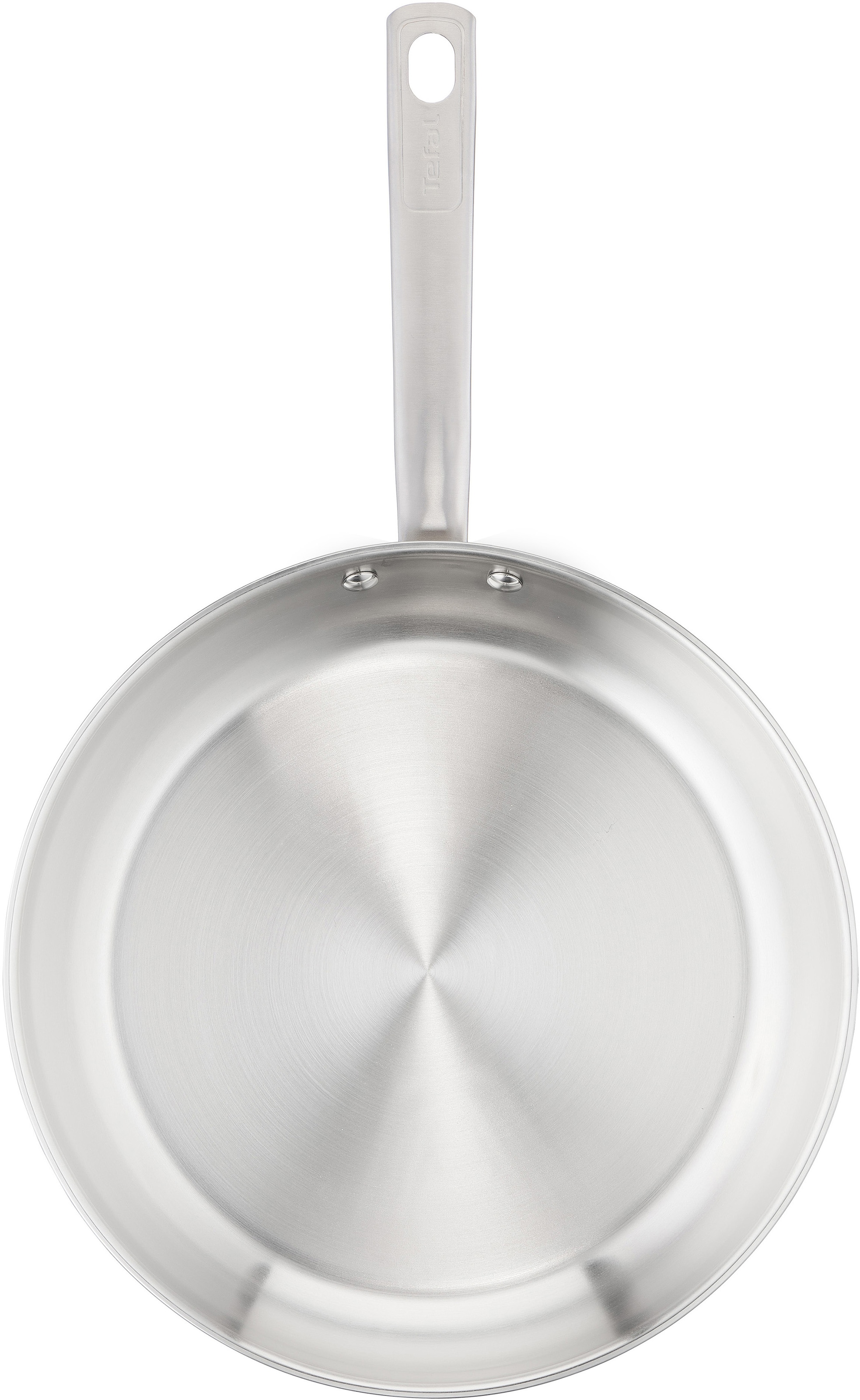 Tefal Pfannen-Set »Virtuoso, hochwertiger Premium-Edelstahl, unversiegelt«, Edelstahl, (Set, 2 tlg., 1x Bratpfanne Ø 24 cm, 1x Bratpfanne Ø 28 cm, Höhe 5 cm), für alle Herdarten geeignet, backofengeeignet bis zu 250°C