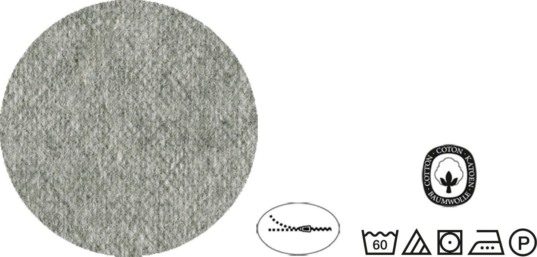 Biberna Wendebettwäsche »Hermal«, Flanell in Melangeoptik, Winterbettwäsche, Made in Germany