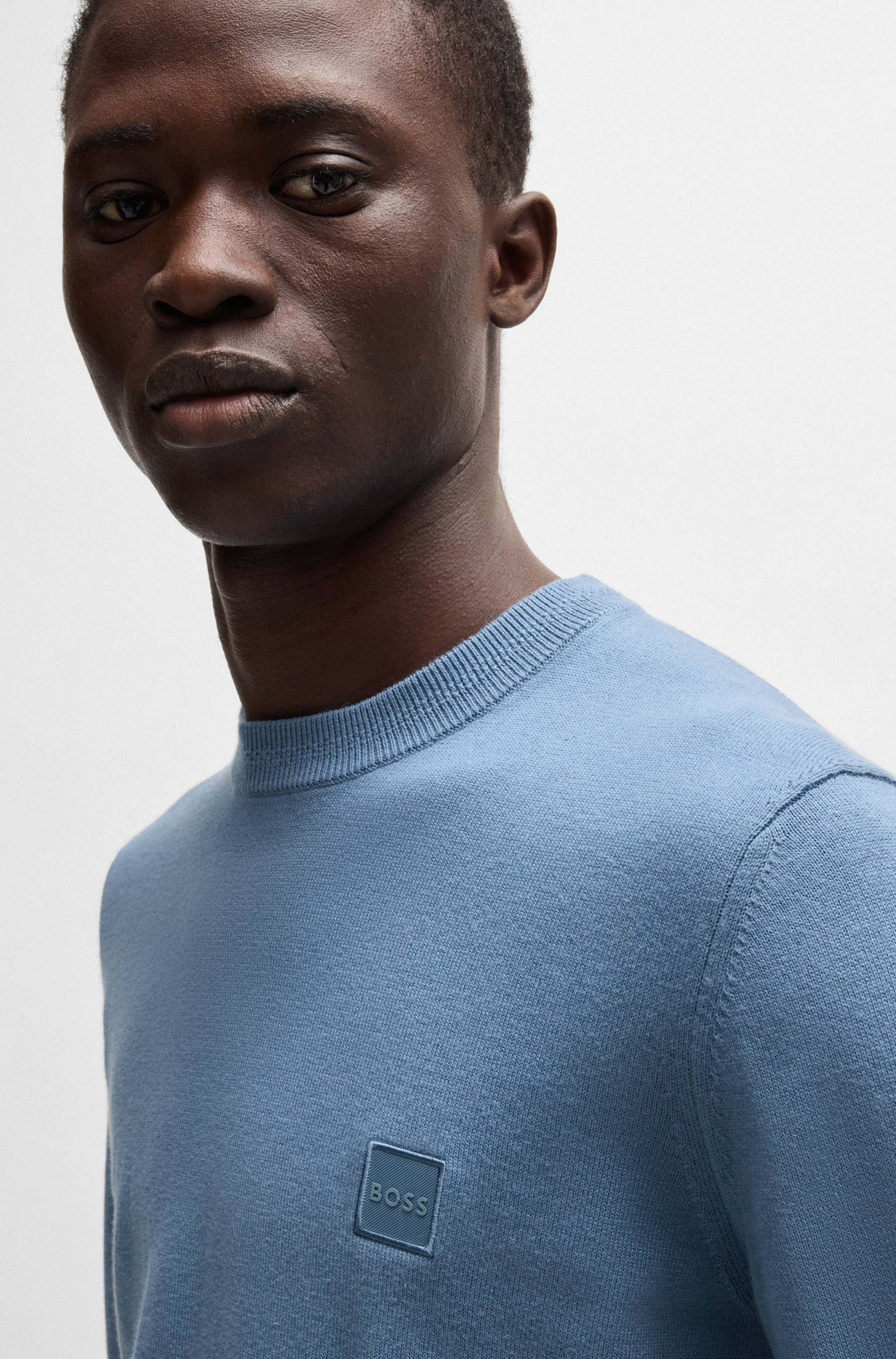 BOSS ORANGE Strickpullover »Kanovano_S 1026«, mit Rundhalsausschnitt