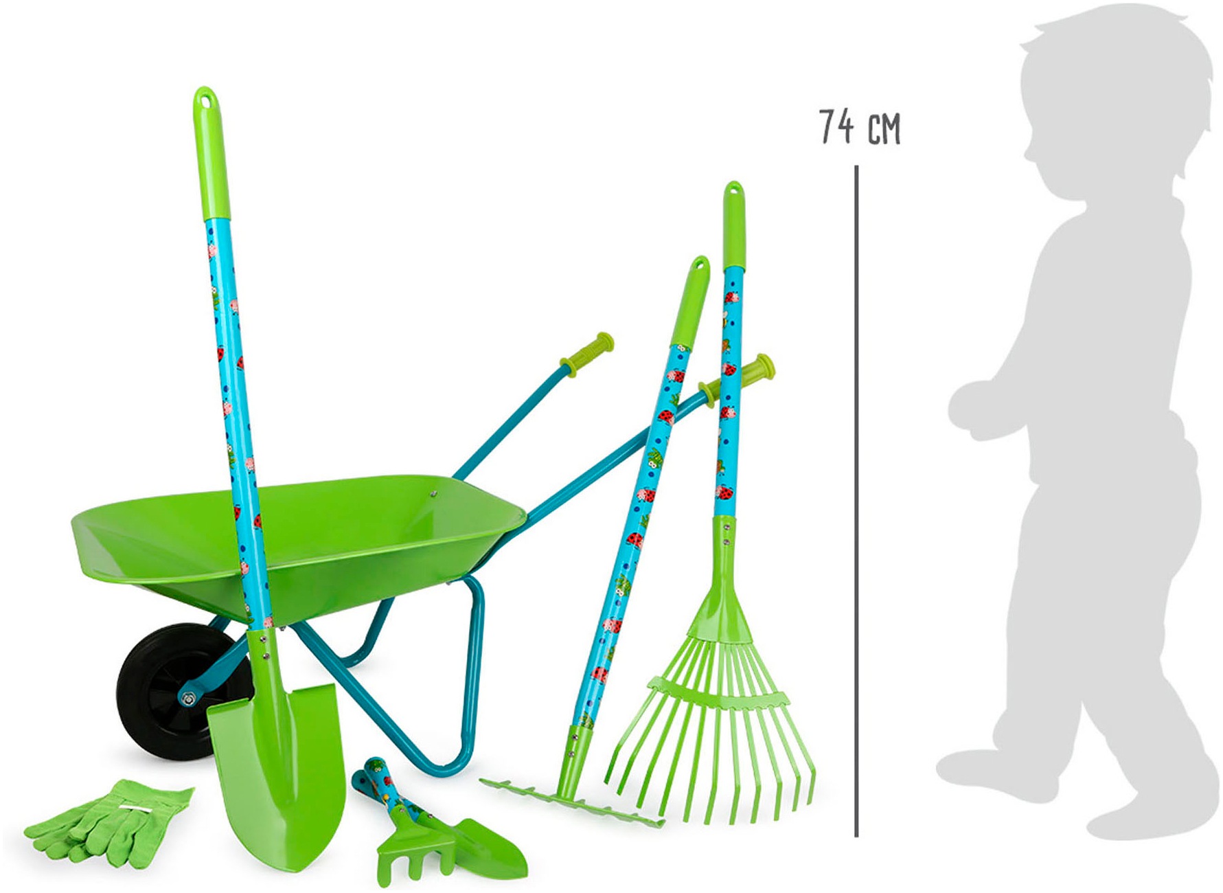 Small Foot Kinder-Gartenset, mit Schubkarre