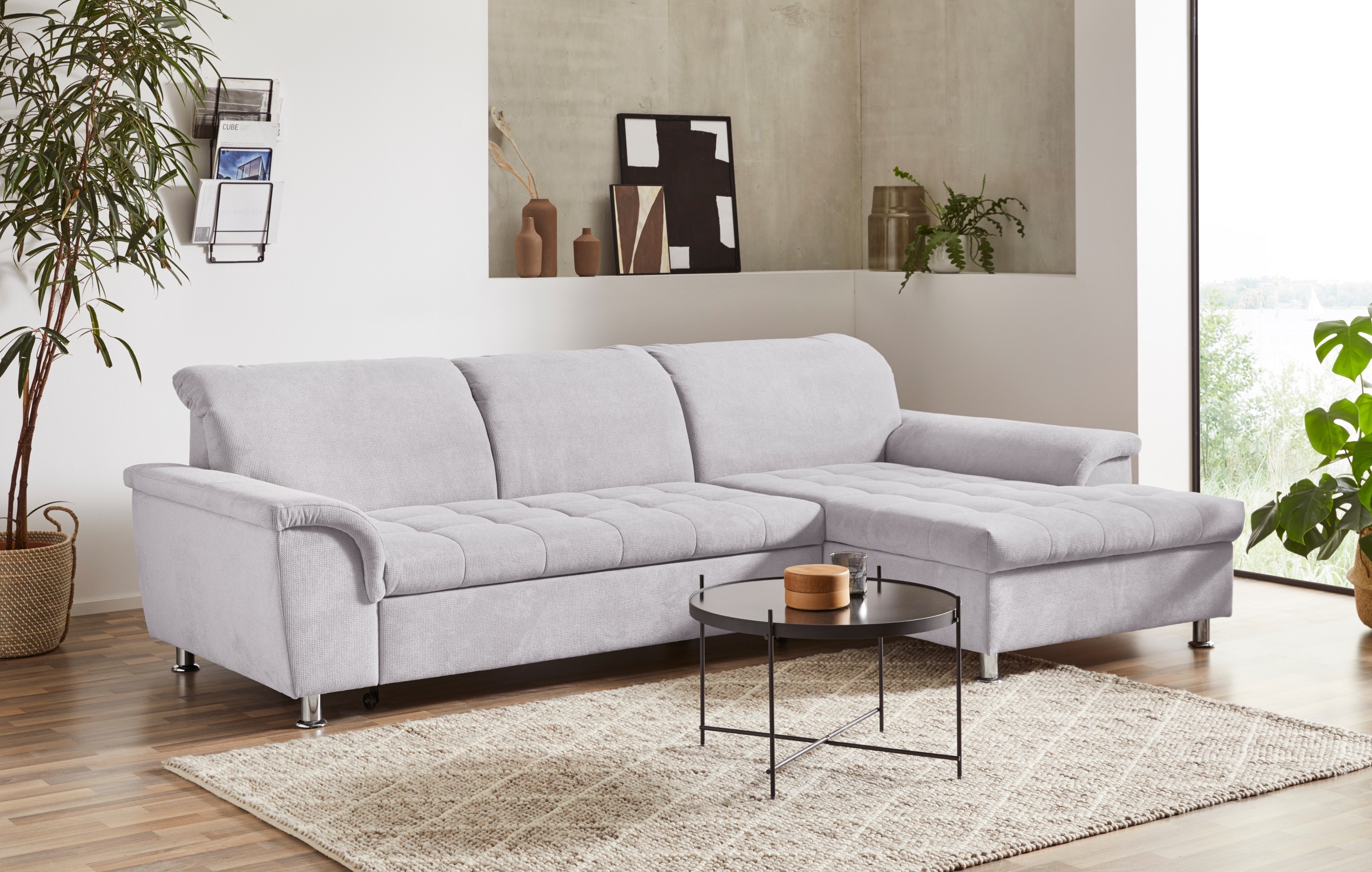 DOMO collection Ecksofa »Franzi L-Form«, wahlweise mit Kopfteilverstellung (dann Tiefe: 170 cm)