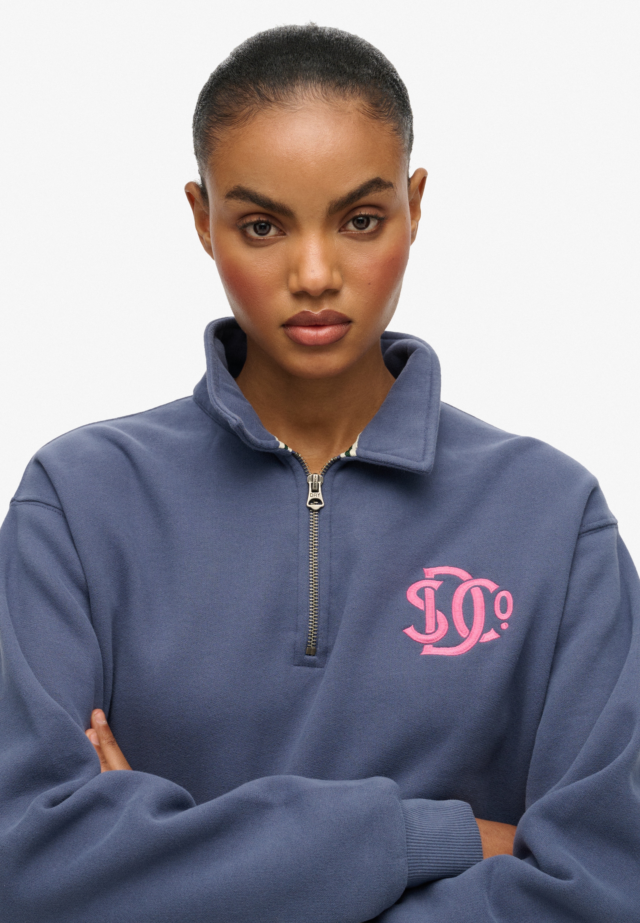 Superdry Sweatshirt »SD&CO NEON COLLARED HALF ZIP«
