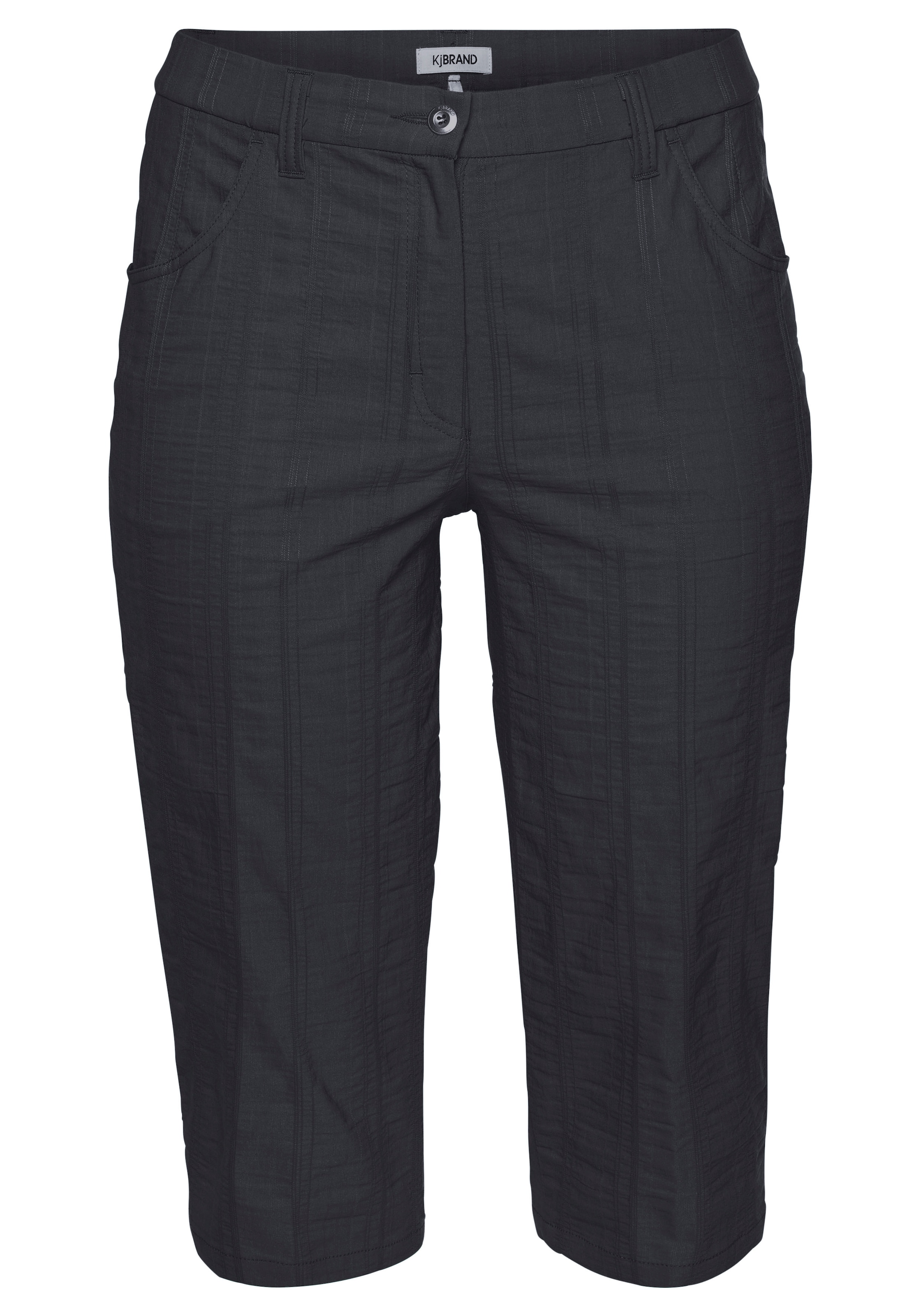 KjBRAND Caprihose »Babsie: bequemer Oberschenkel«  Sommerhose mit Strukturmuster