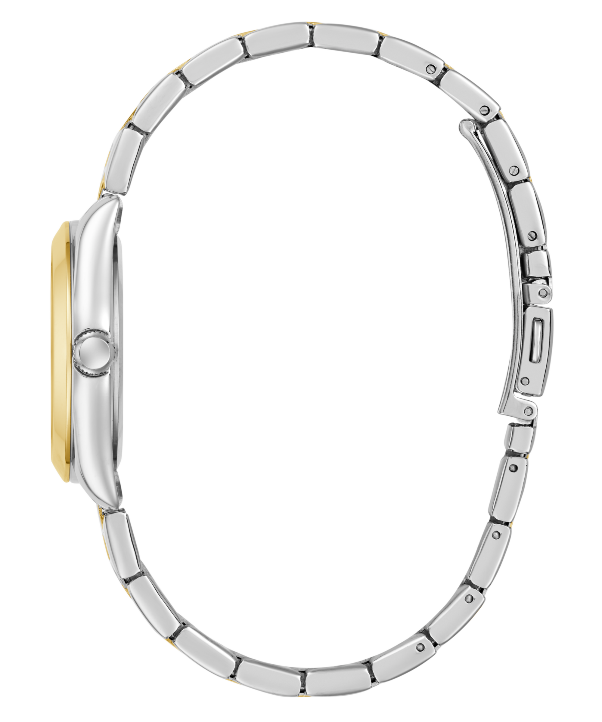 Guess Quarzuhr »ALICE«, Armbanduhr, Damenuhr, Edelstahlarmband, Datum, Kristallglas