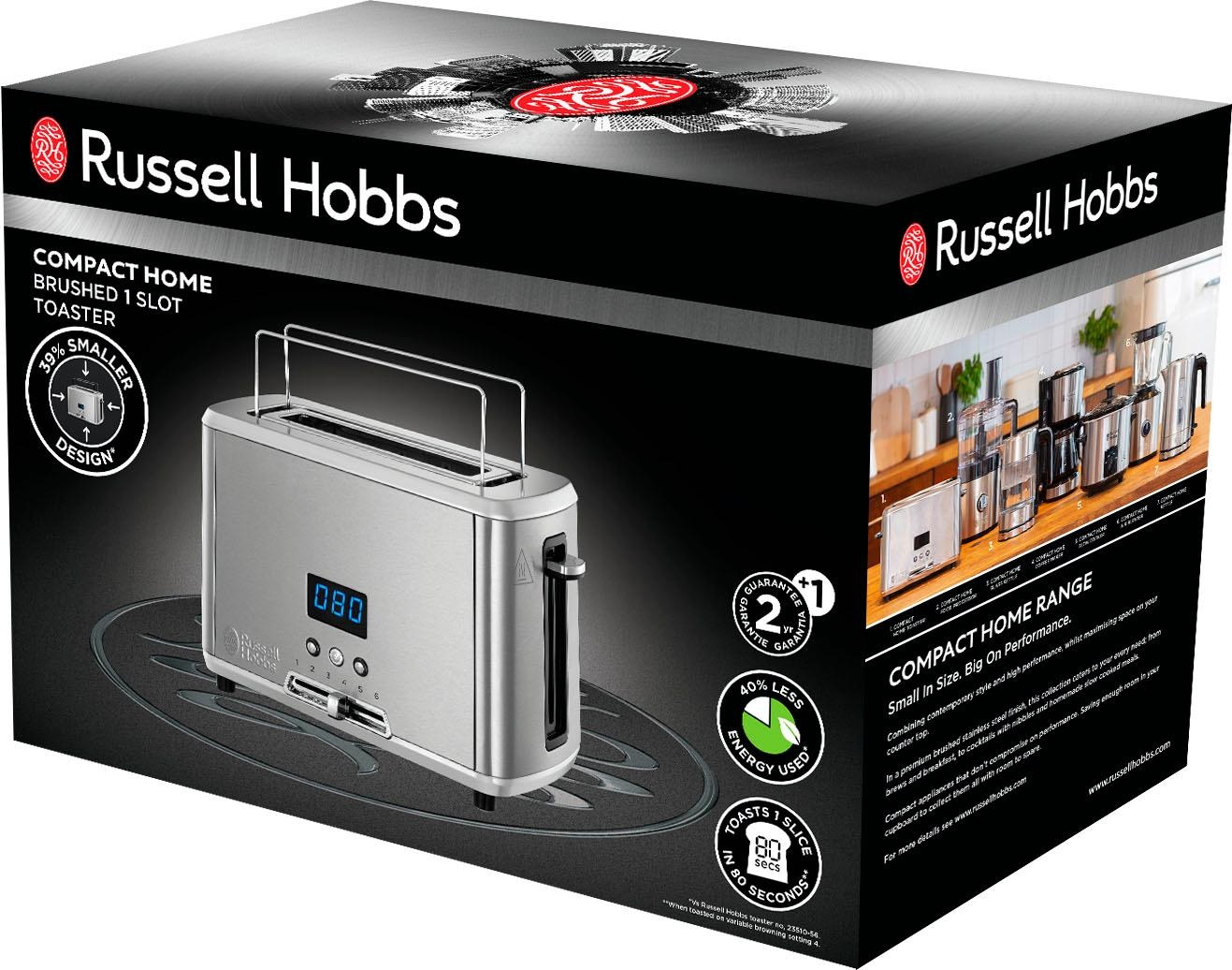 Toaster RUSSELL HOBBS Rechnung 1 Mini kaufen auf 24200-56«, 820 »Compact W Schlitz, Home langer