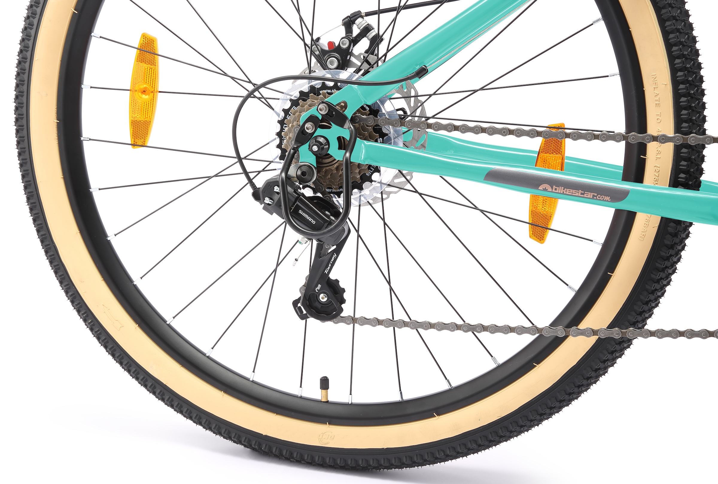 Bikestar Mountainbike 21 Gang Shimano RD-TY300 Schaltwerk Kettenschaltung für Damen und Herren, Kettenschaltung
