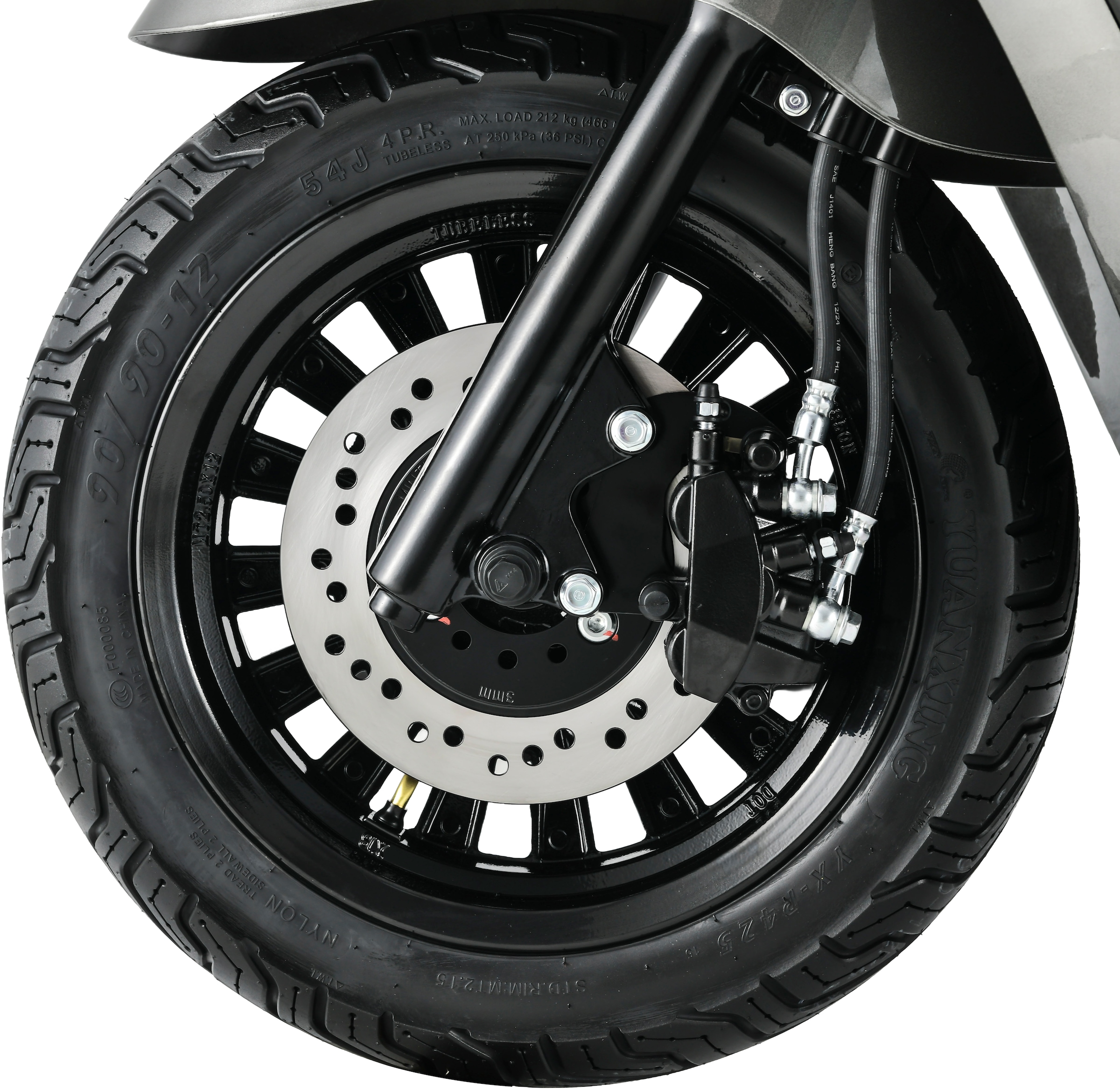 Alpha Motors Motorroller »Napoli 125 ccm 85 km/h EURO 5+ (mit/ohne Topcase)«, 125 cm³, 85 km/h, Euro 5, 9,38 PS