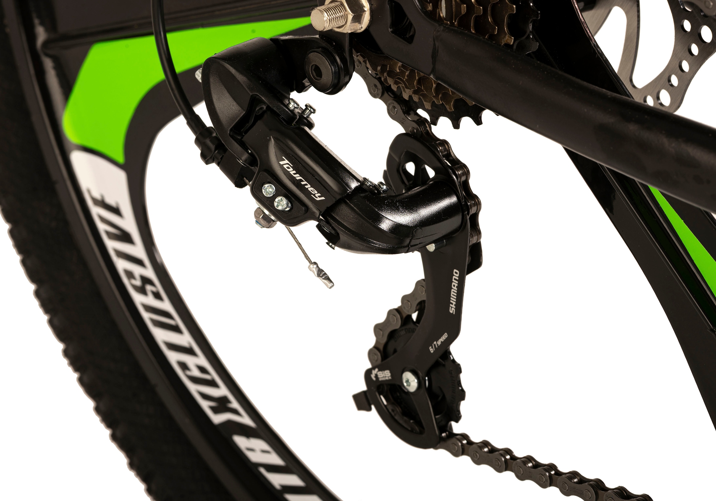 WYLD Mountainbike »Mountainbike Hardtail 29'' Sharp Schwarz-Grün 21 Gänge«, 21 Gang, Kettenschaltung