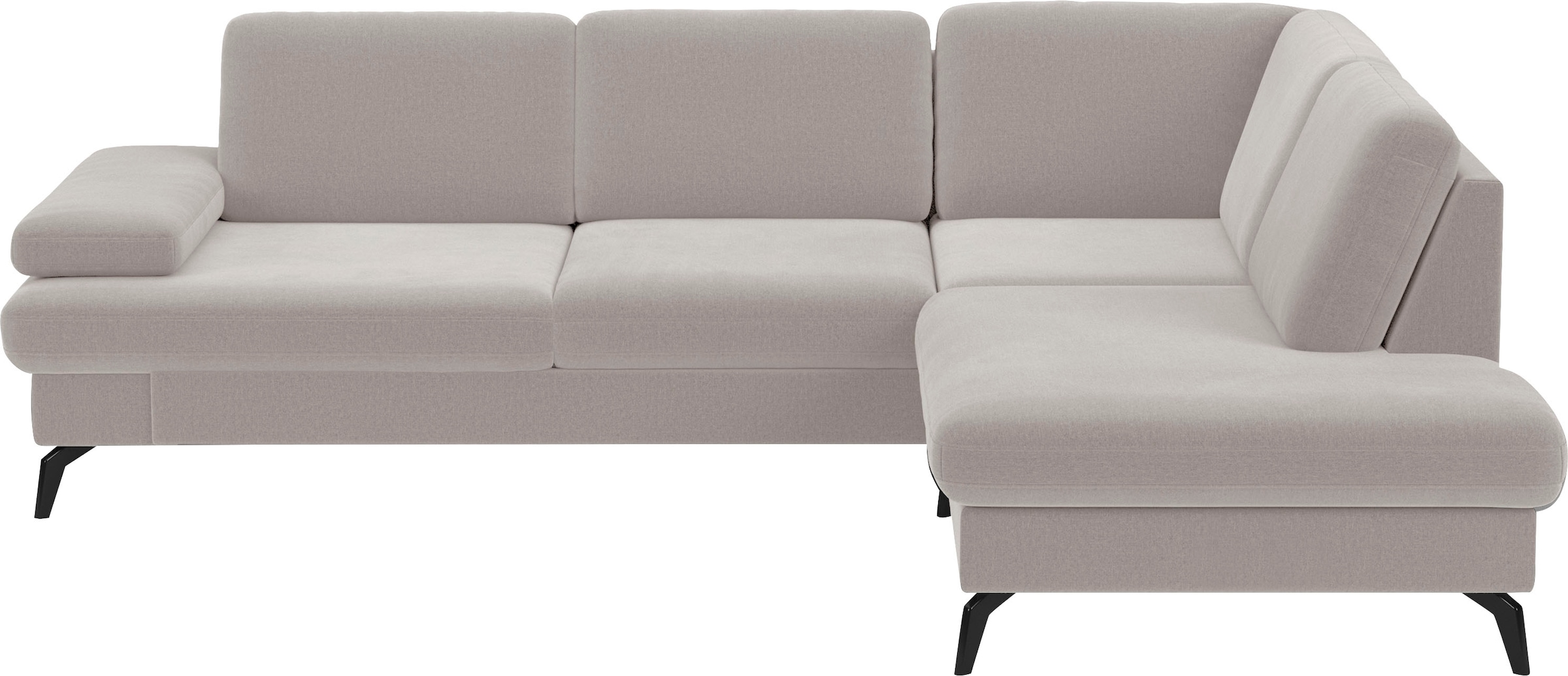 sit&more Ecksofa »Morris L-Form, inkl. Sitztiefenverstellung« wahlweise mit Armteilverstellung, Bettfunktion & Bettkasten