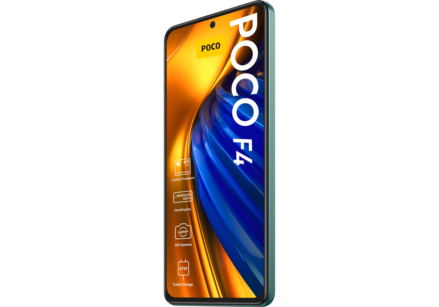 4. Bild von Xiaomi Smartphone »POCO F4 6GB+128GB«, Nebula Green, 16,9 cm/6,67 Zoll, 128 GB Speicherplatz, 64 MP Kamera