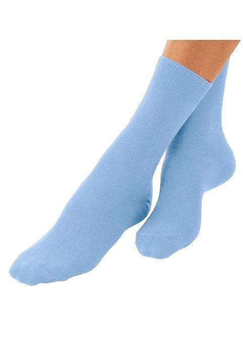 Go in Basicsocken »Damen Socken Strümpfe  ohne Logo feine Baumwolle« Packung, 5 Stk. tlg. unifarben ganz schlicht