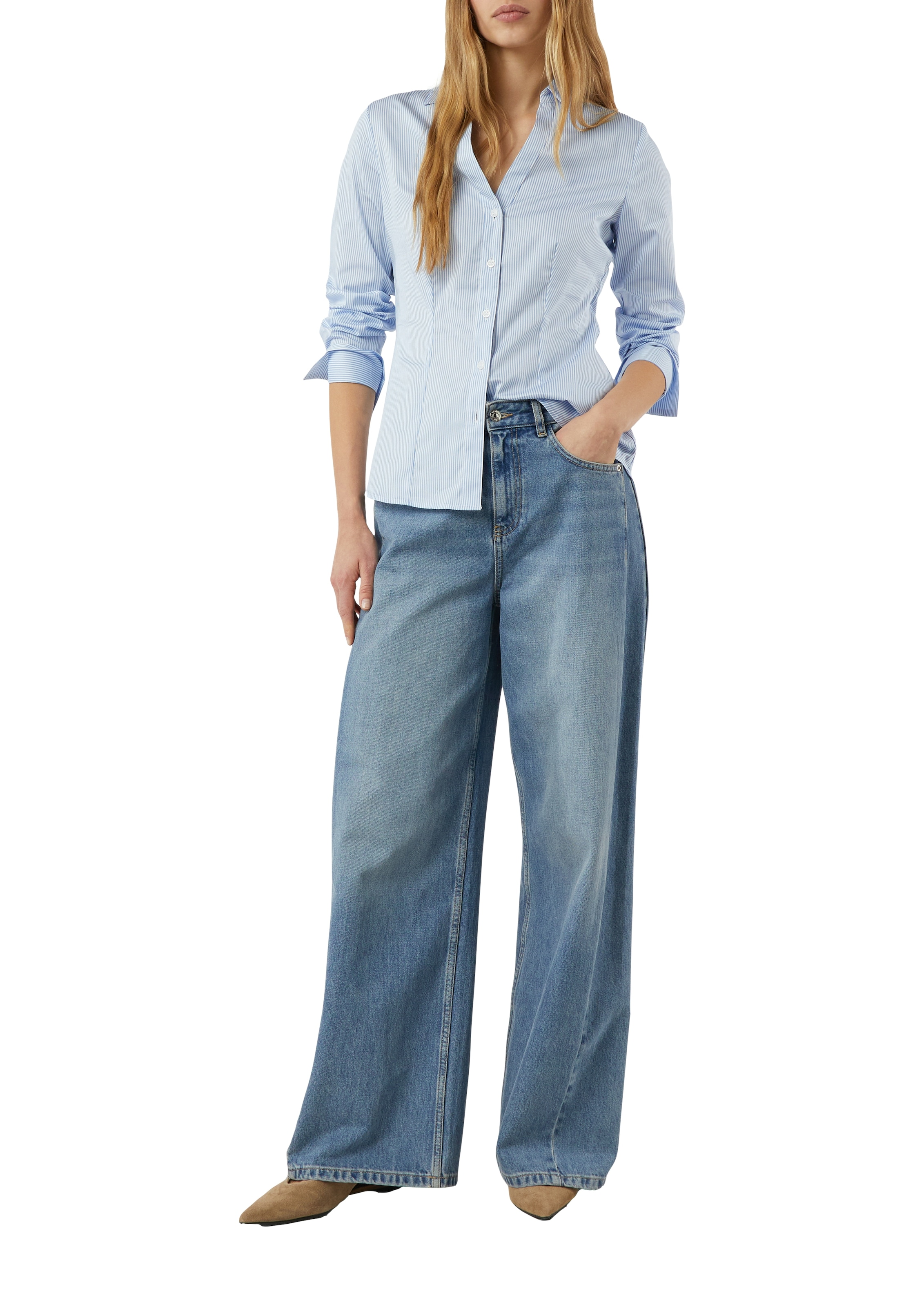 Comma Hemdbluse im Streifen-Design