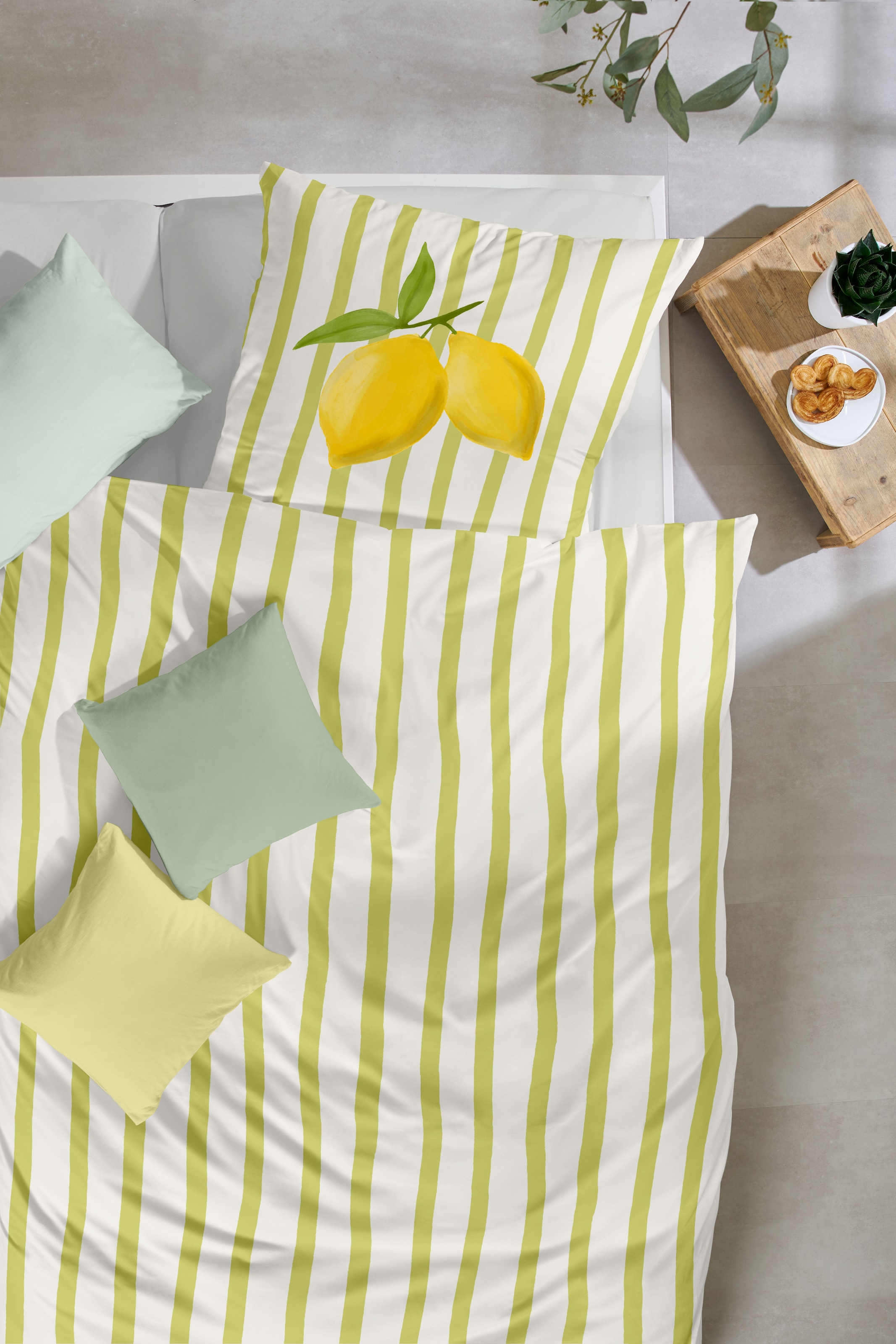 Primera Bettwäsche »Renforce-Bettwäsche Lemon stripes« 2