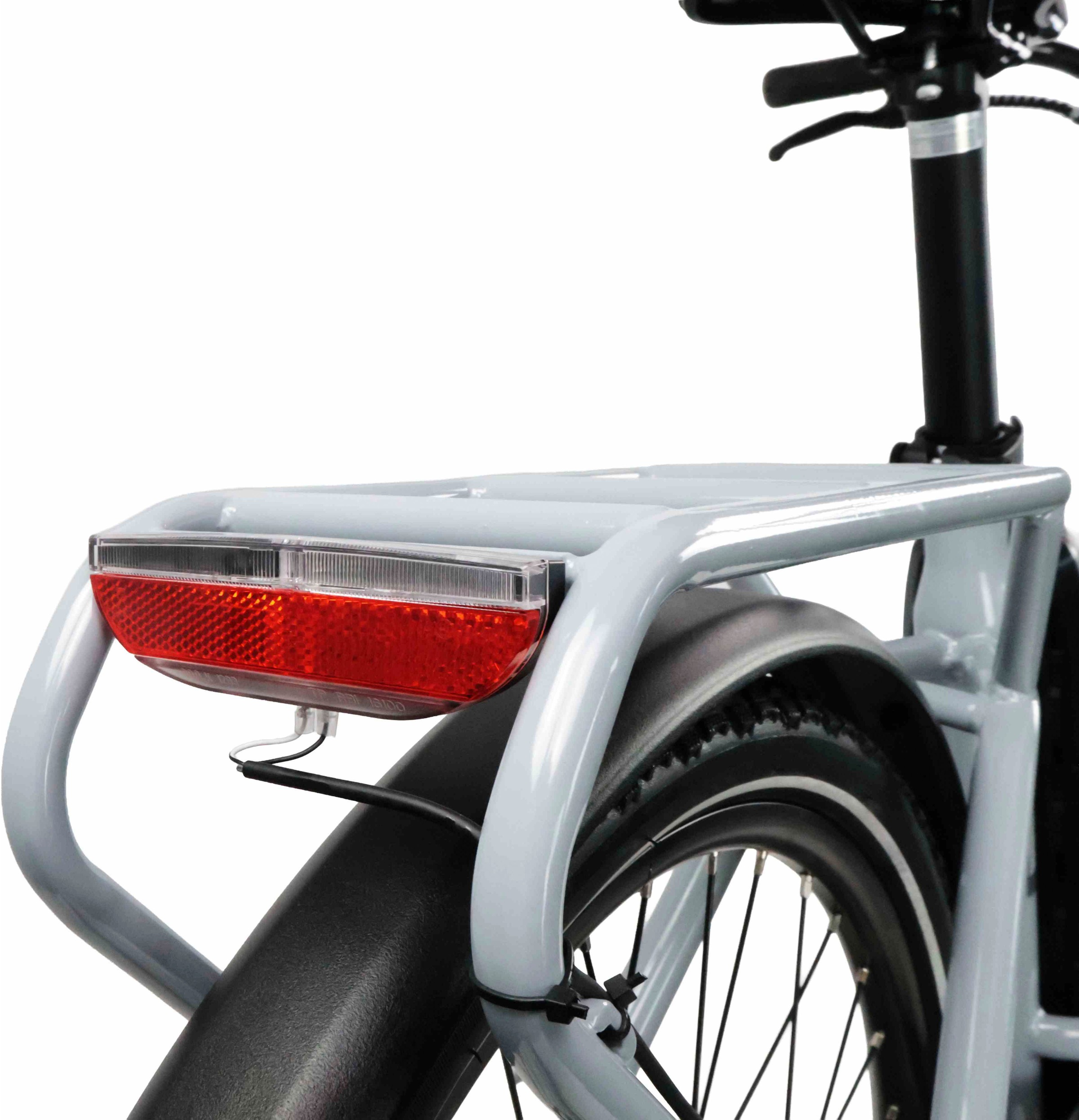 LLobe »City E-Bike 26" Town Compact, grau« 7 Gang Kettenschaltung Heckmotor 250 W
