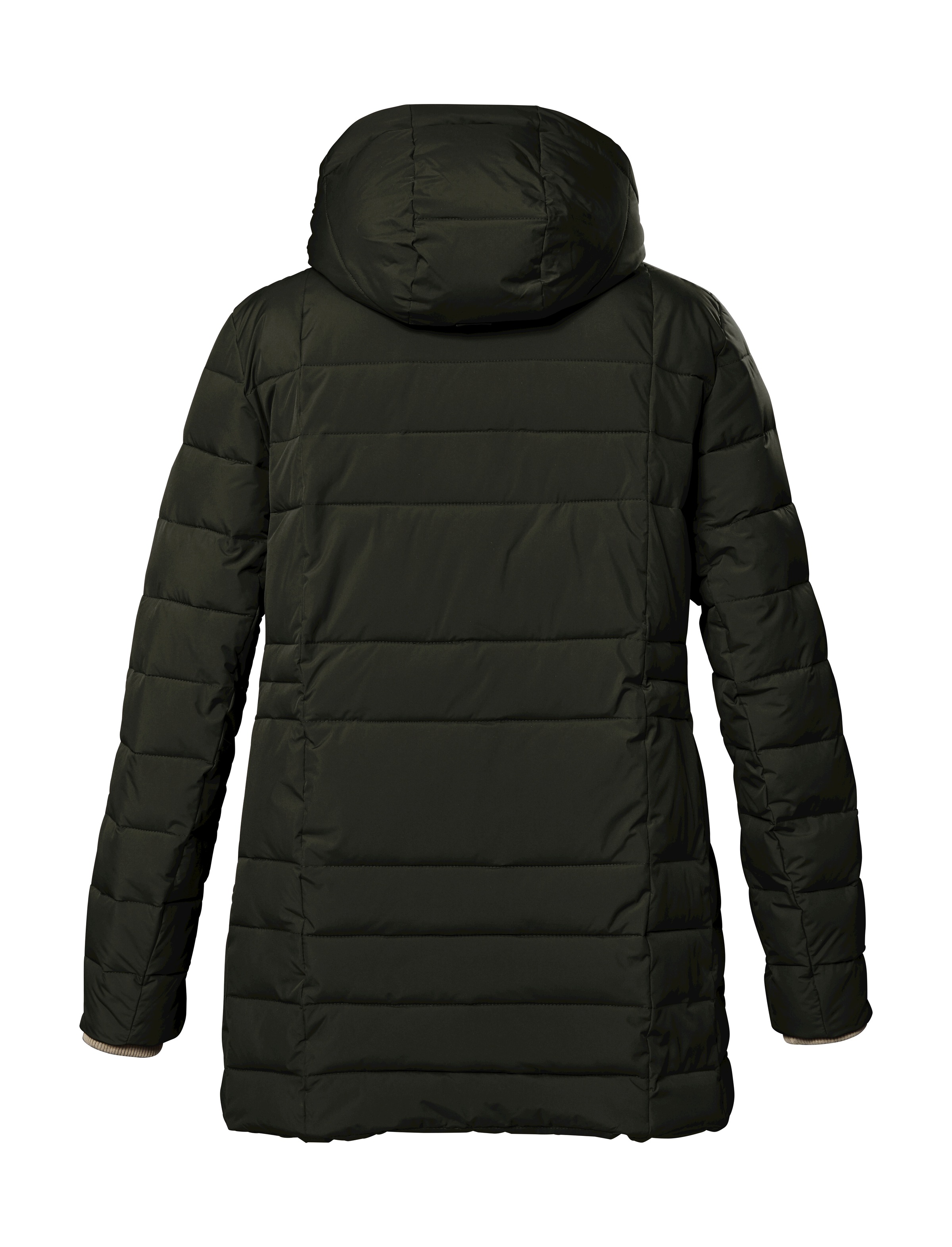 STOY Steppjacke »STW 6 WMN QLTD JCKT«, Wasserabweisender, winddichter Parka mit abnehmbarer Kapuze.